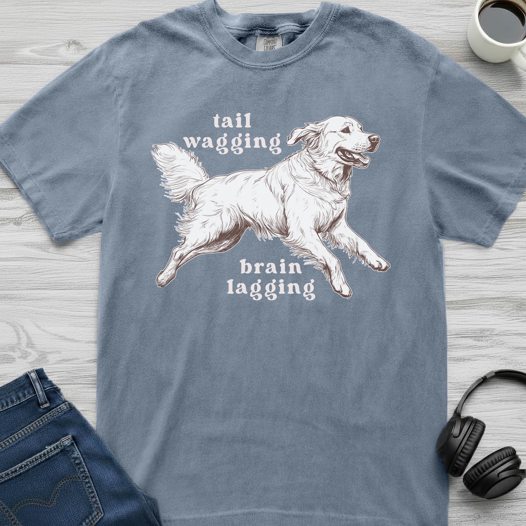 Brain Lagging Golden Retriever T-Shirt