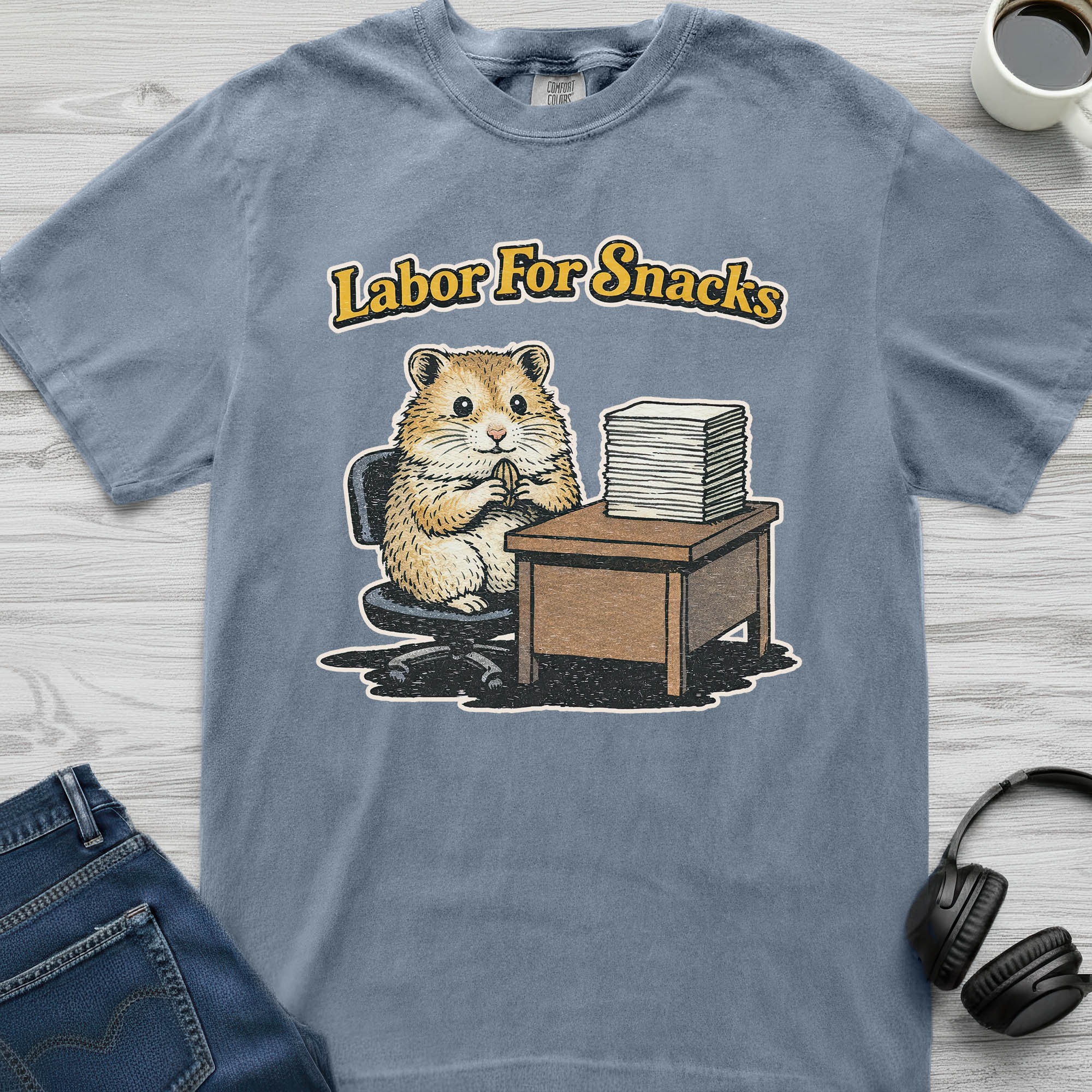 Labor For Snacks Hamster T-Shirt