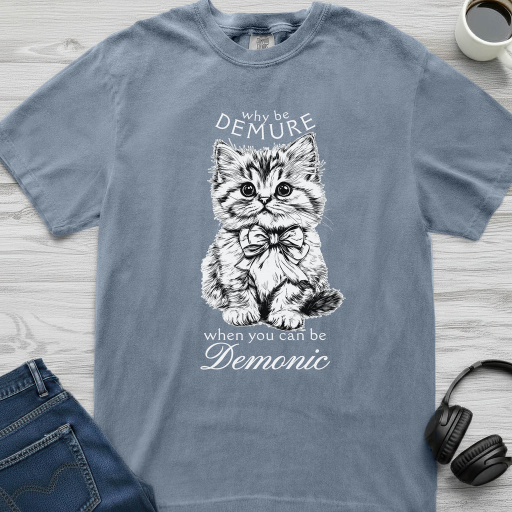 Demure Demonic Cat T-Shirt
