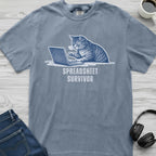 Spreadsheet Survivor Cat T-Shirt
