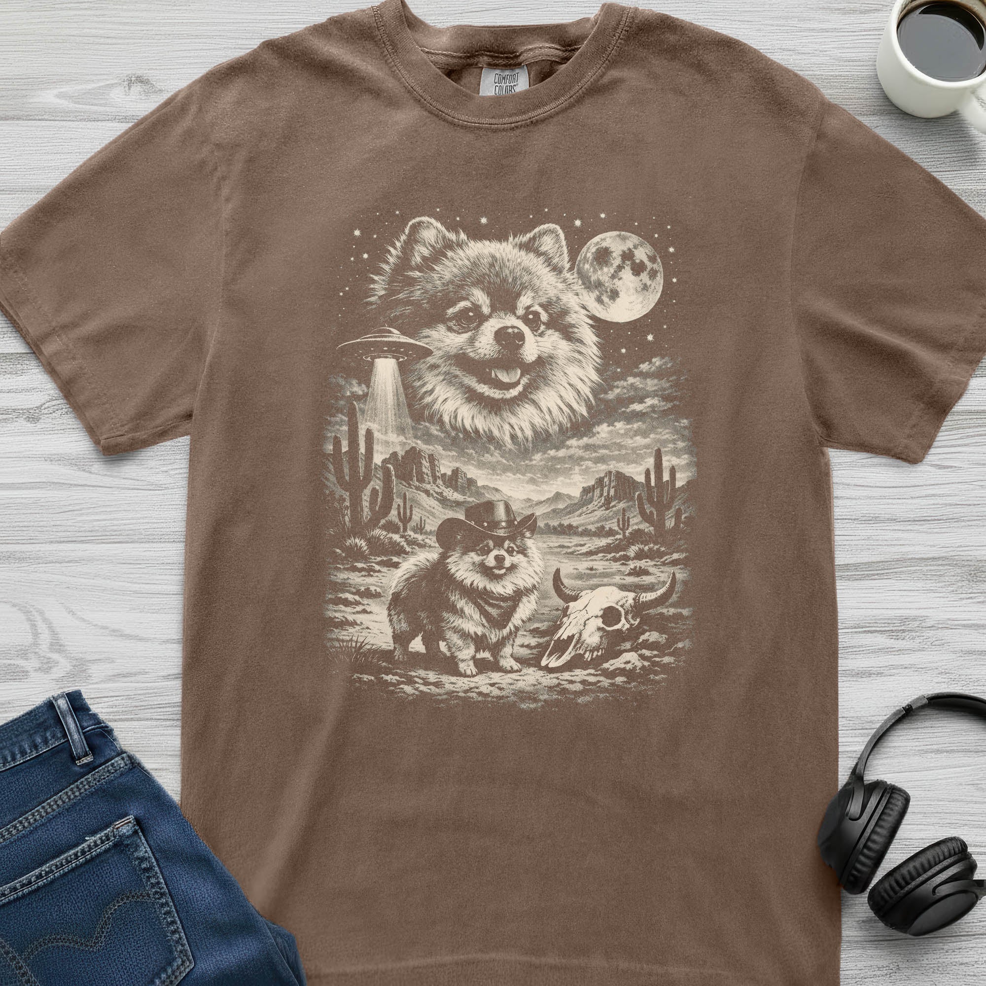 Pomeranian Cowboy T-Shirt