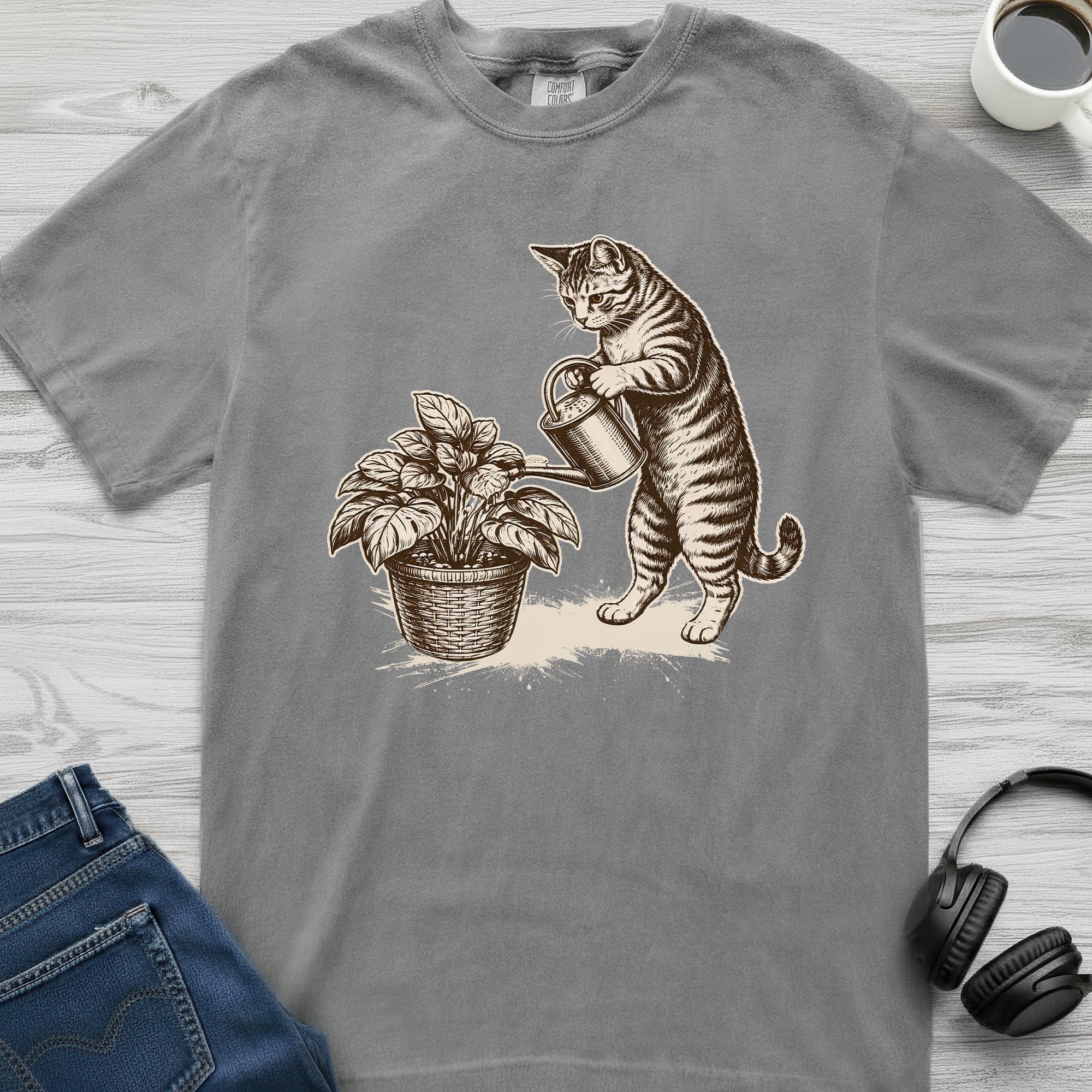 Houseplant Cat T-Shirt