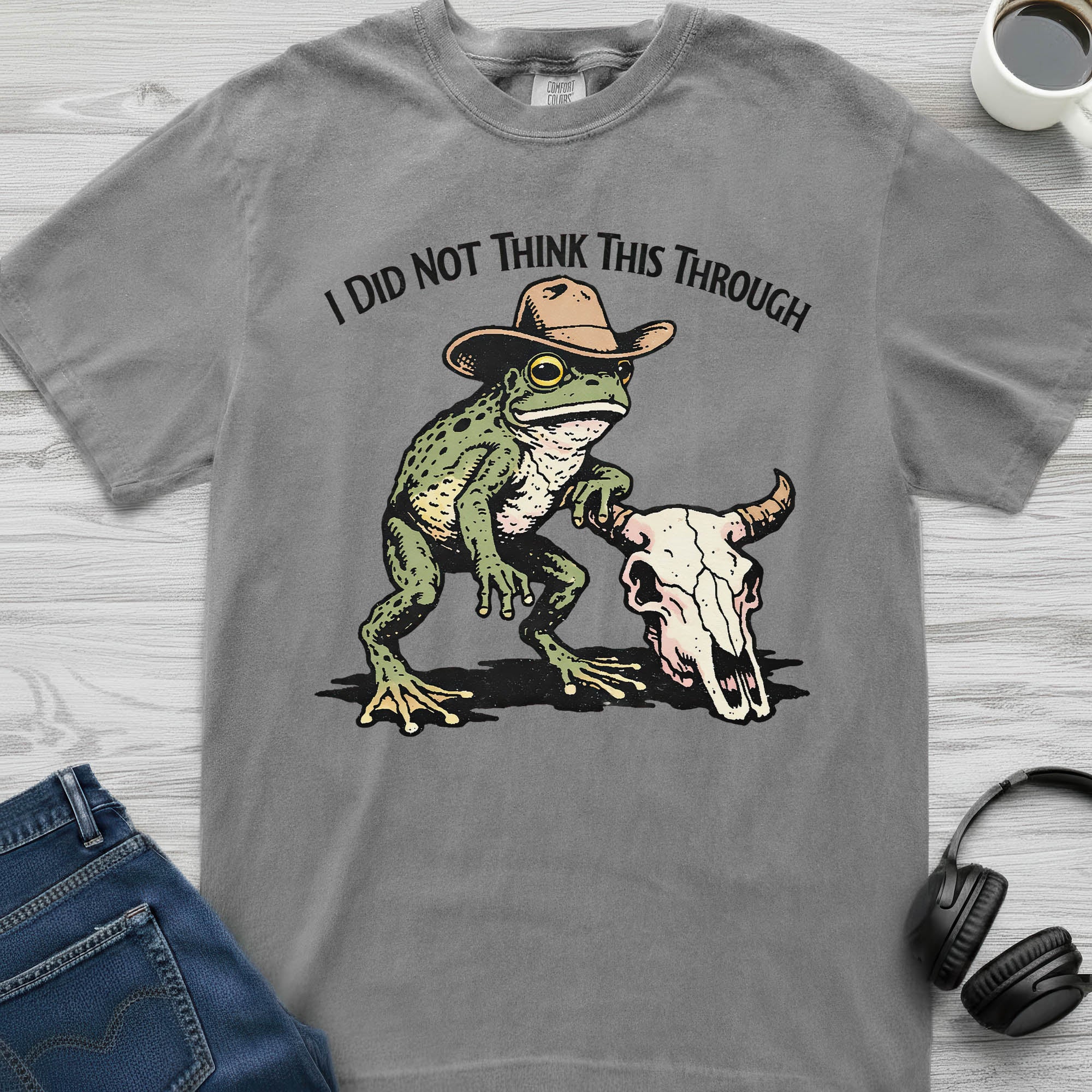 Didn't Think Cowboy Frog T-Shirt