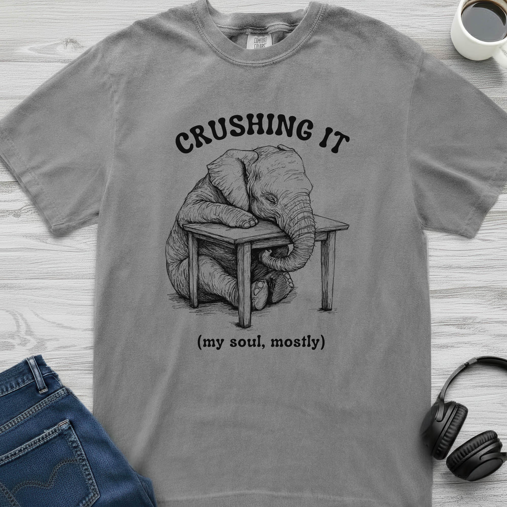 Crushing It Elephant T-Shirt