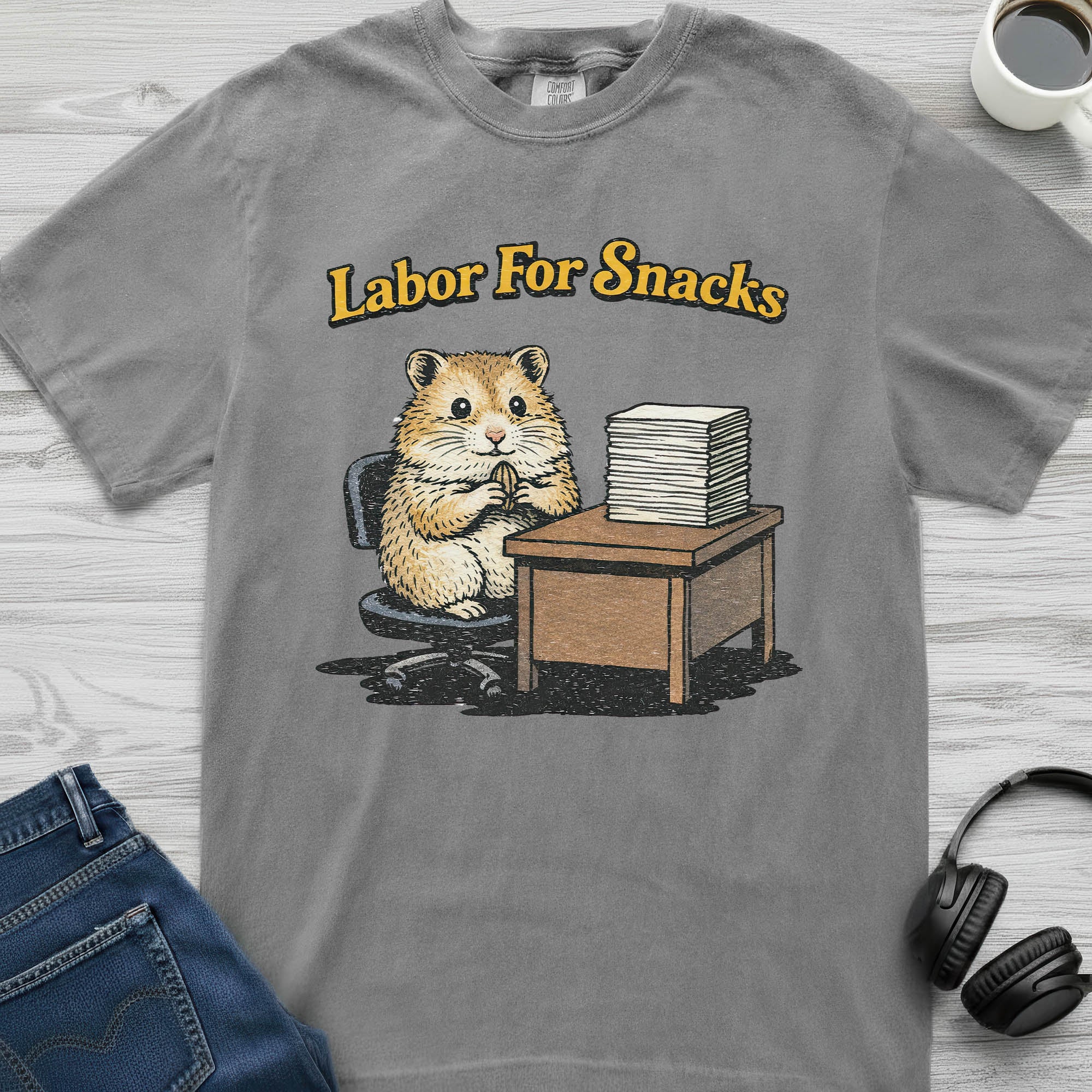 Labor For Snacks Hamster T-Shirt
