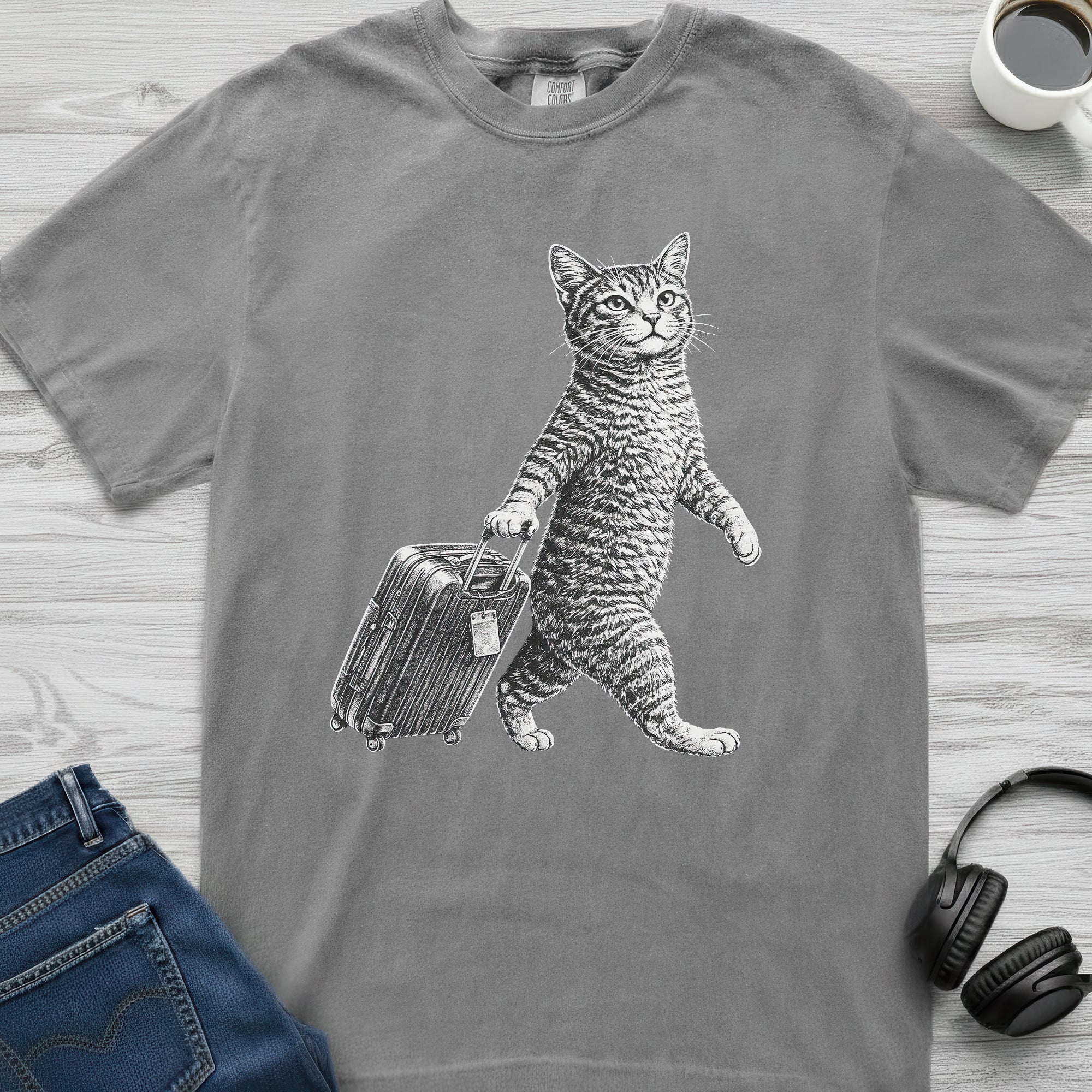 Cat Luggage T-Shirt
