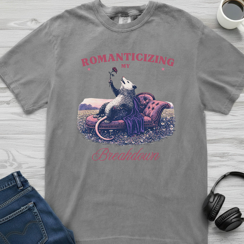 Romantic Breakdown Possum T-Shirt