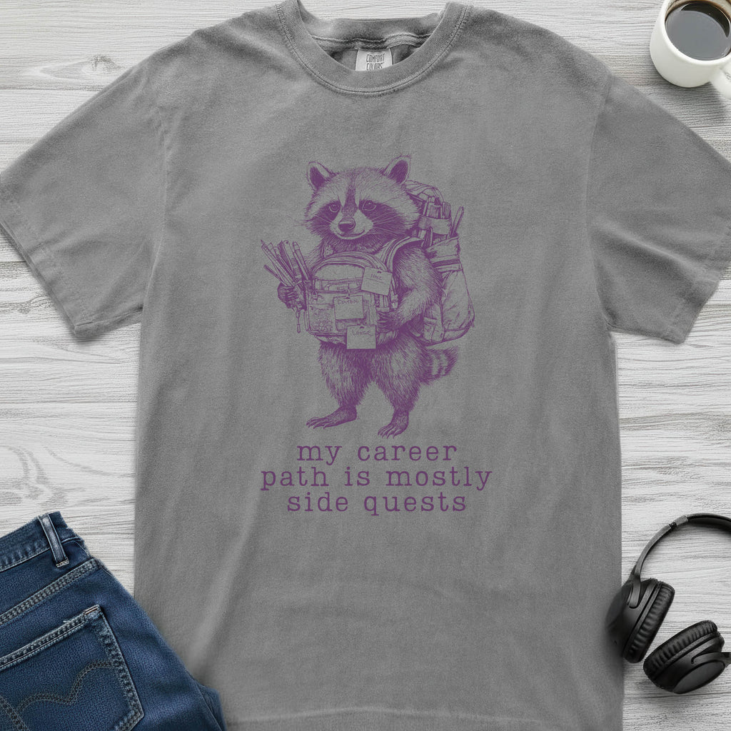 Side Quest Raccoon T-Shirt