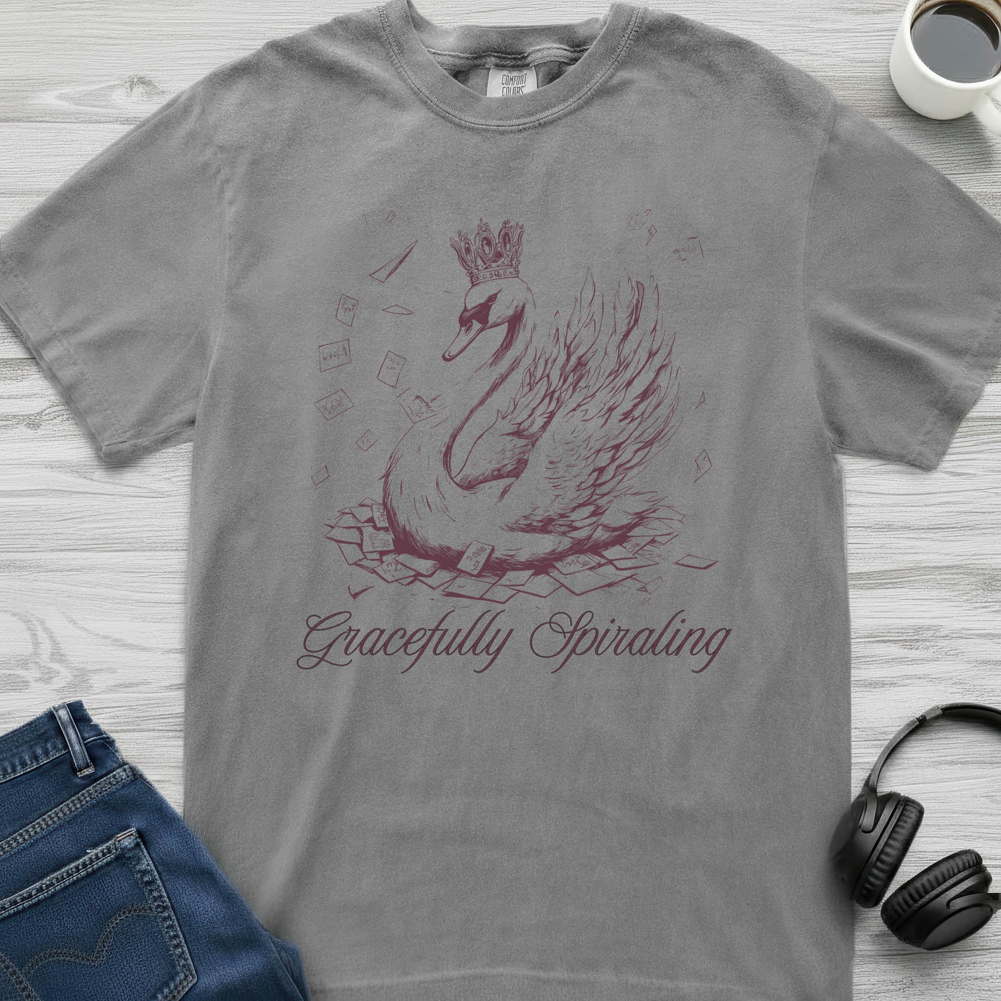 Spiraling Swan T-Shirt