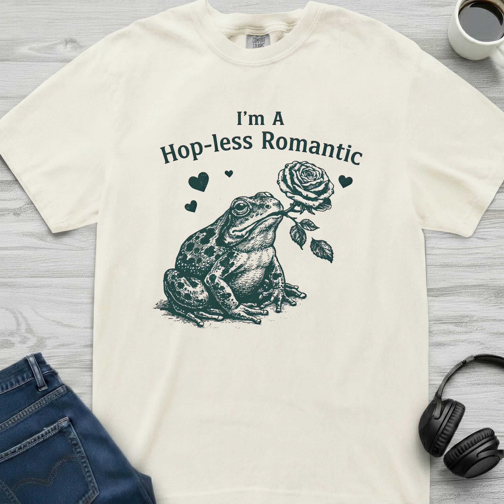 Hopless Romantic Frog T-Shirt