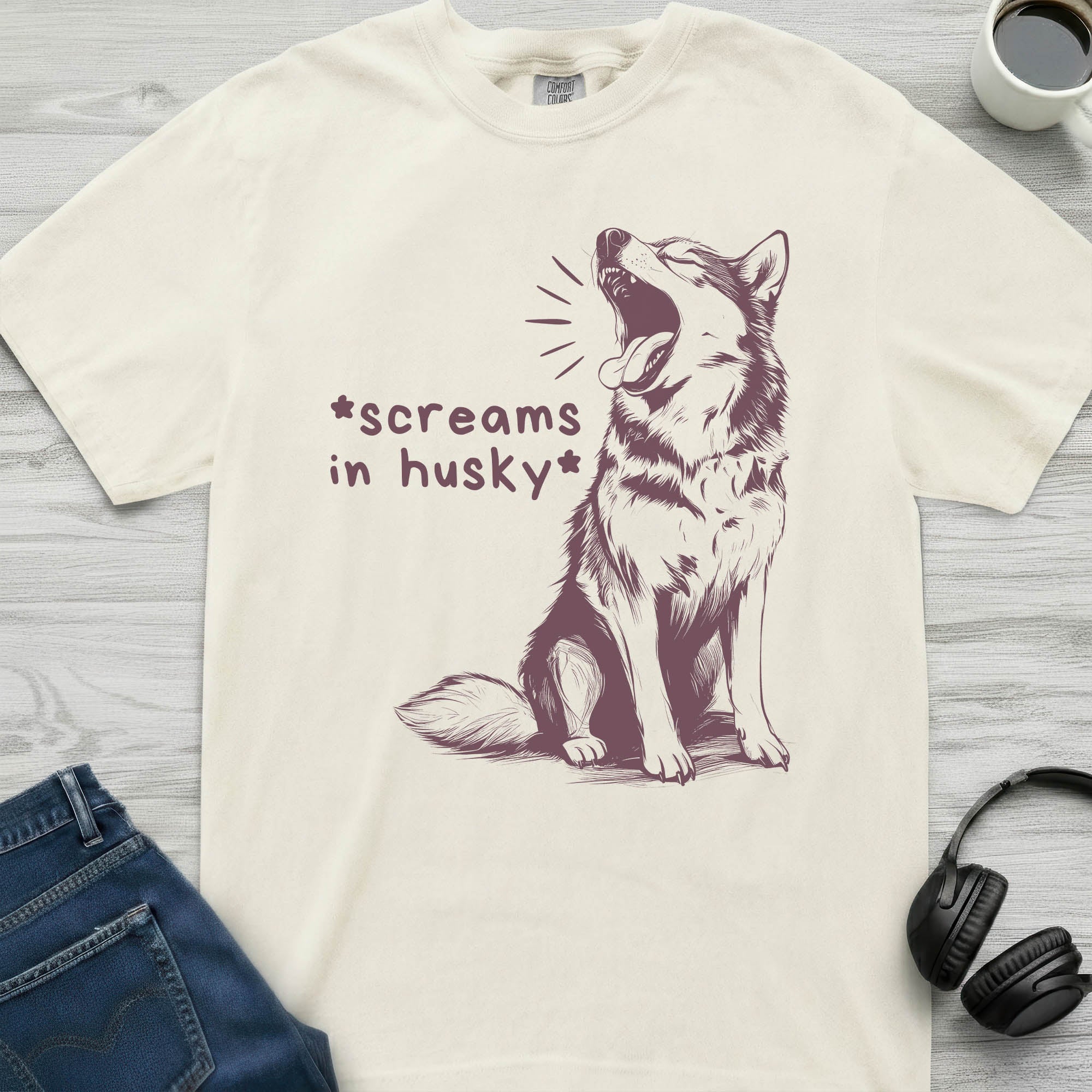 Screaming Husky T-Shirt
