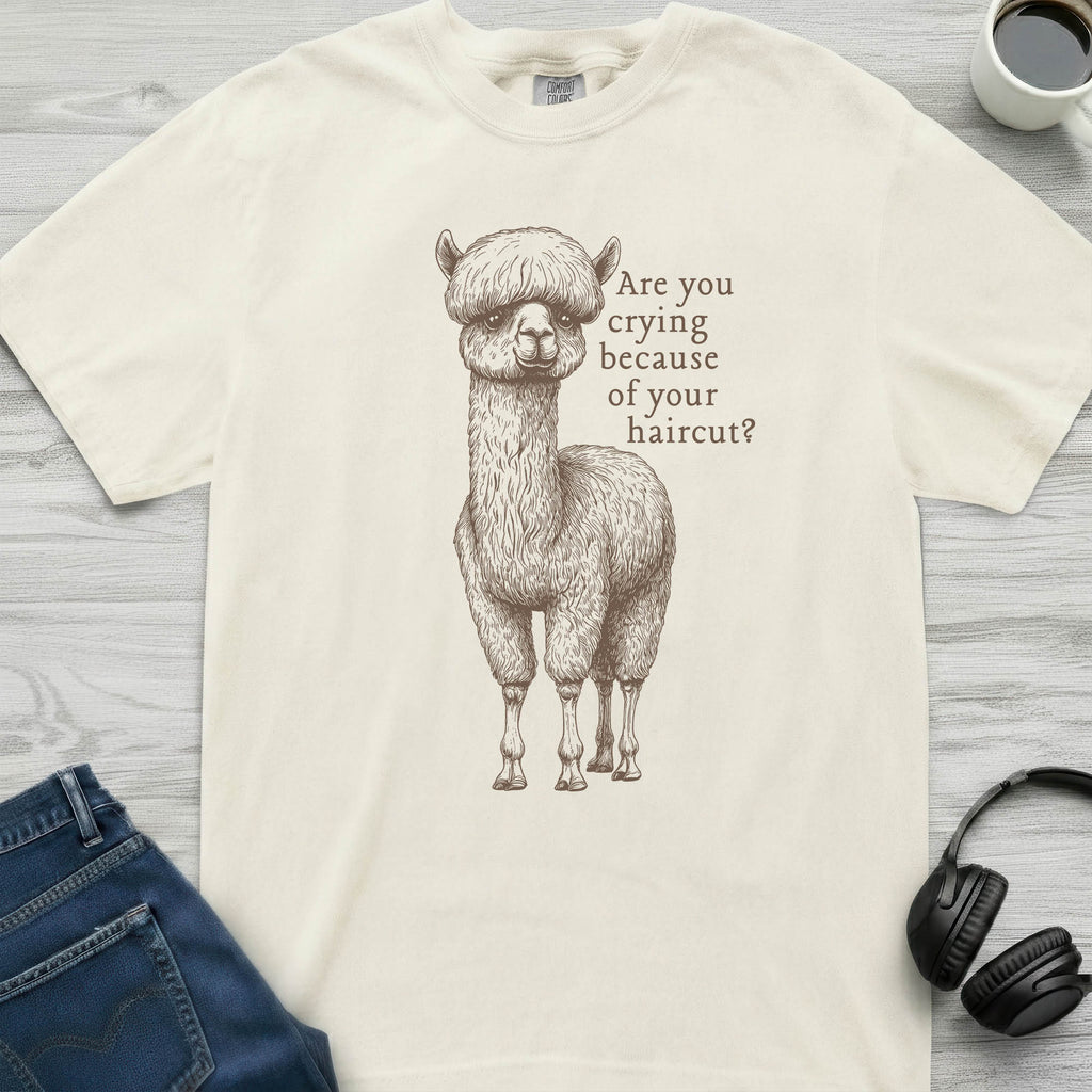 Bad Haircut Llama T-Shirt