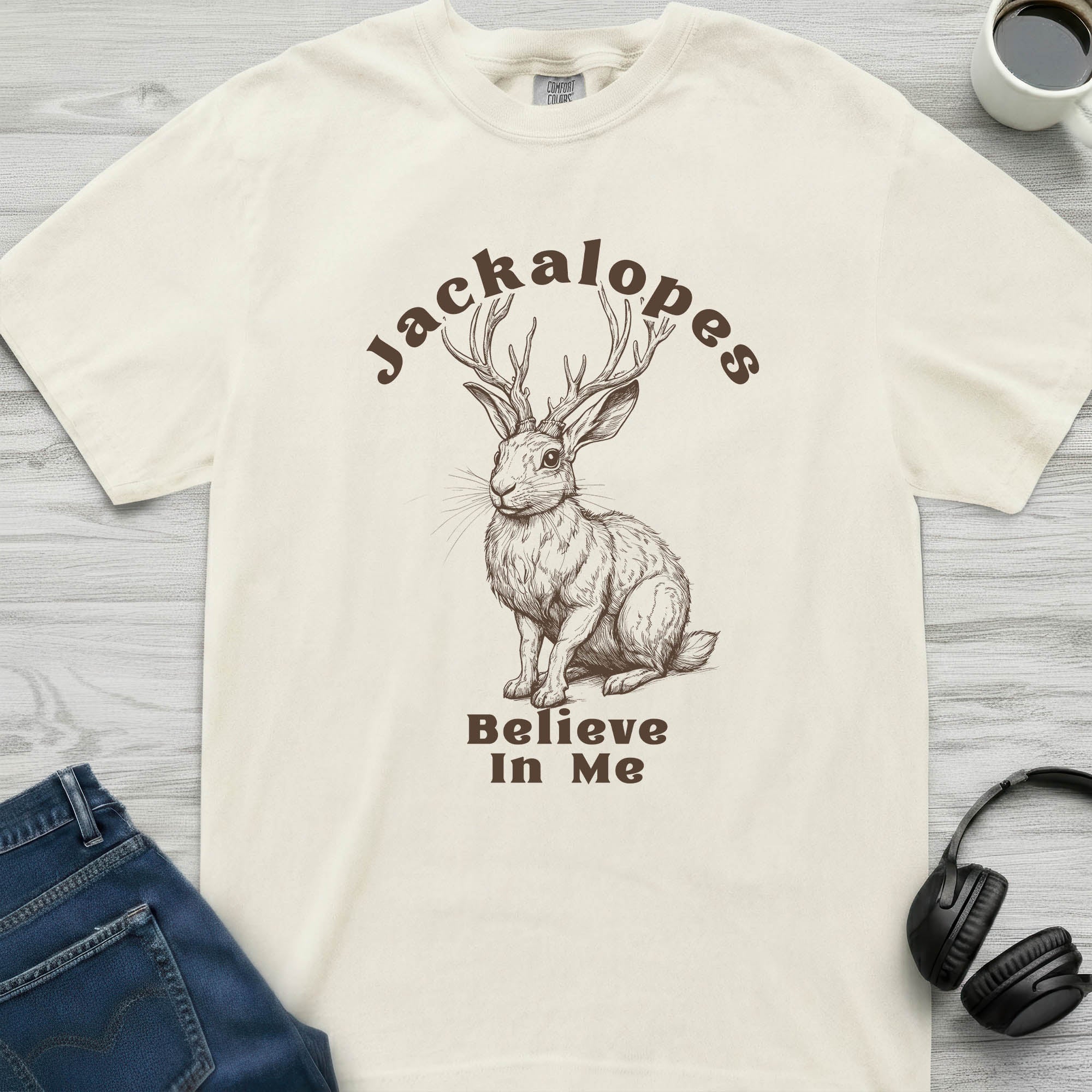 Jackalope Believes T-Shirt