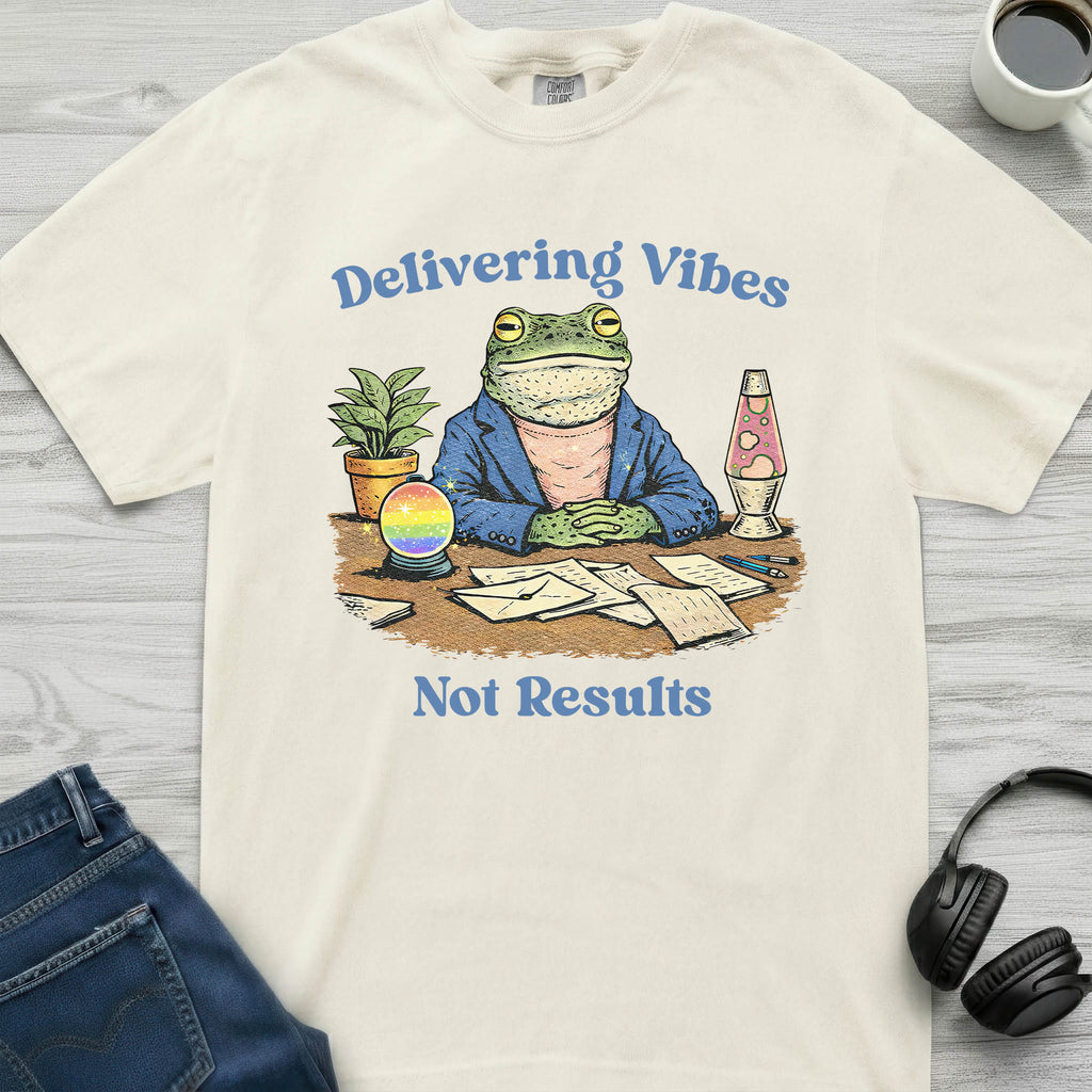 Vibes Not Results Frog T-Shirt