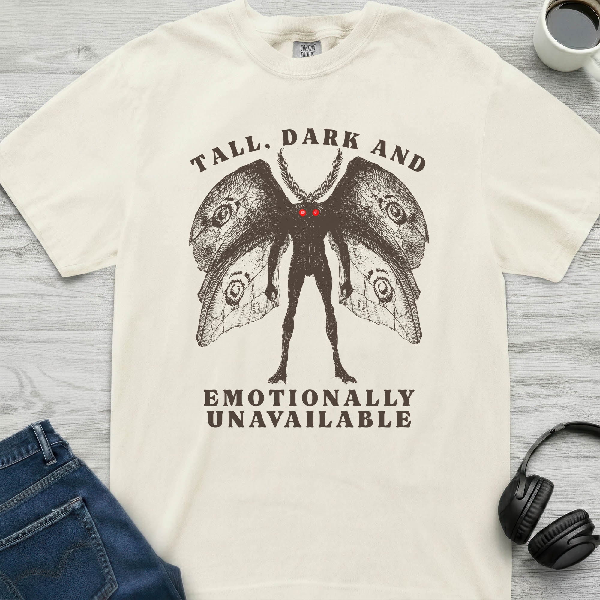 Emotionally Unavailable Mothman T-Shirt