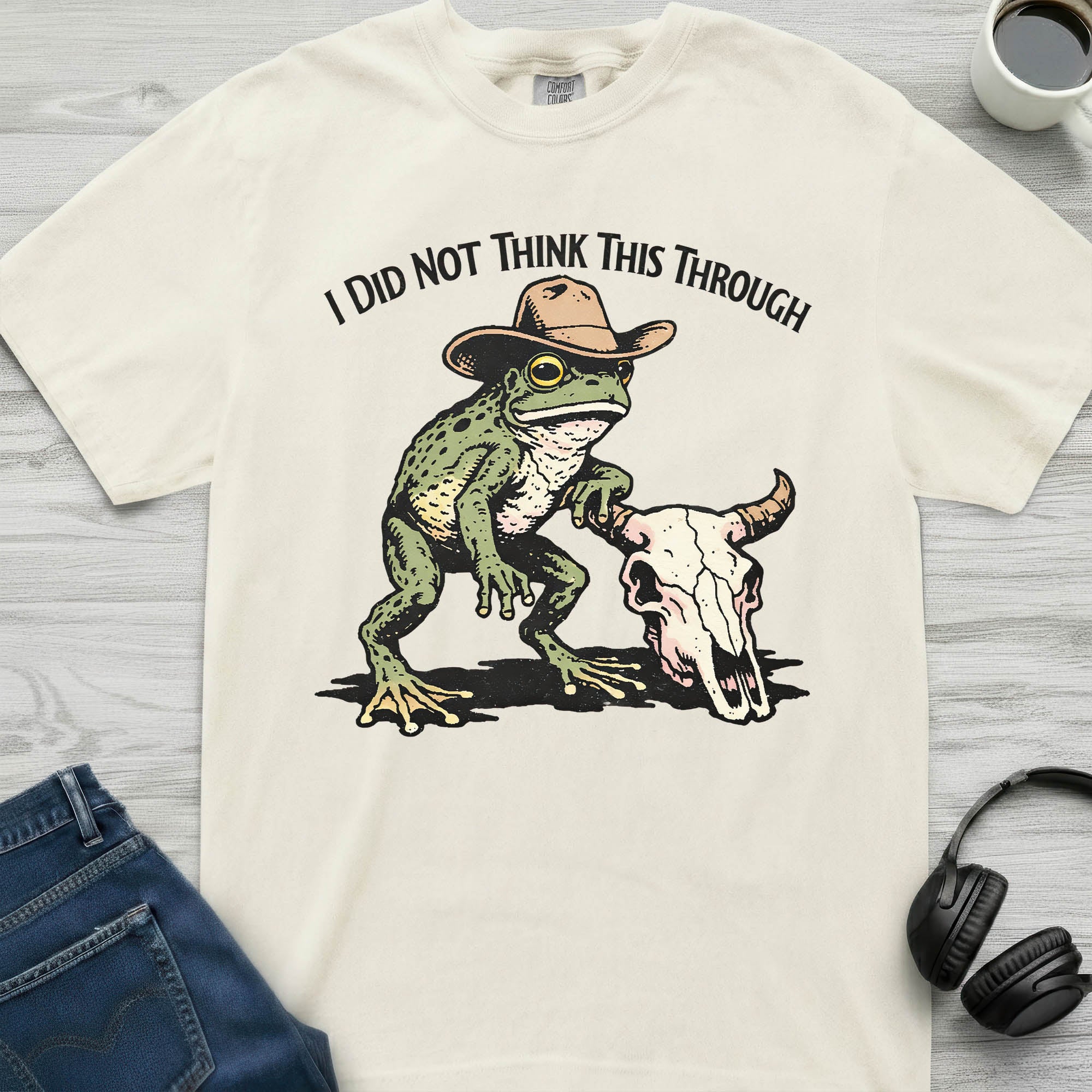 Didn't Think Cowboy Frog T-Shirt
