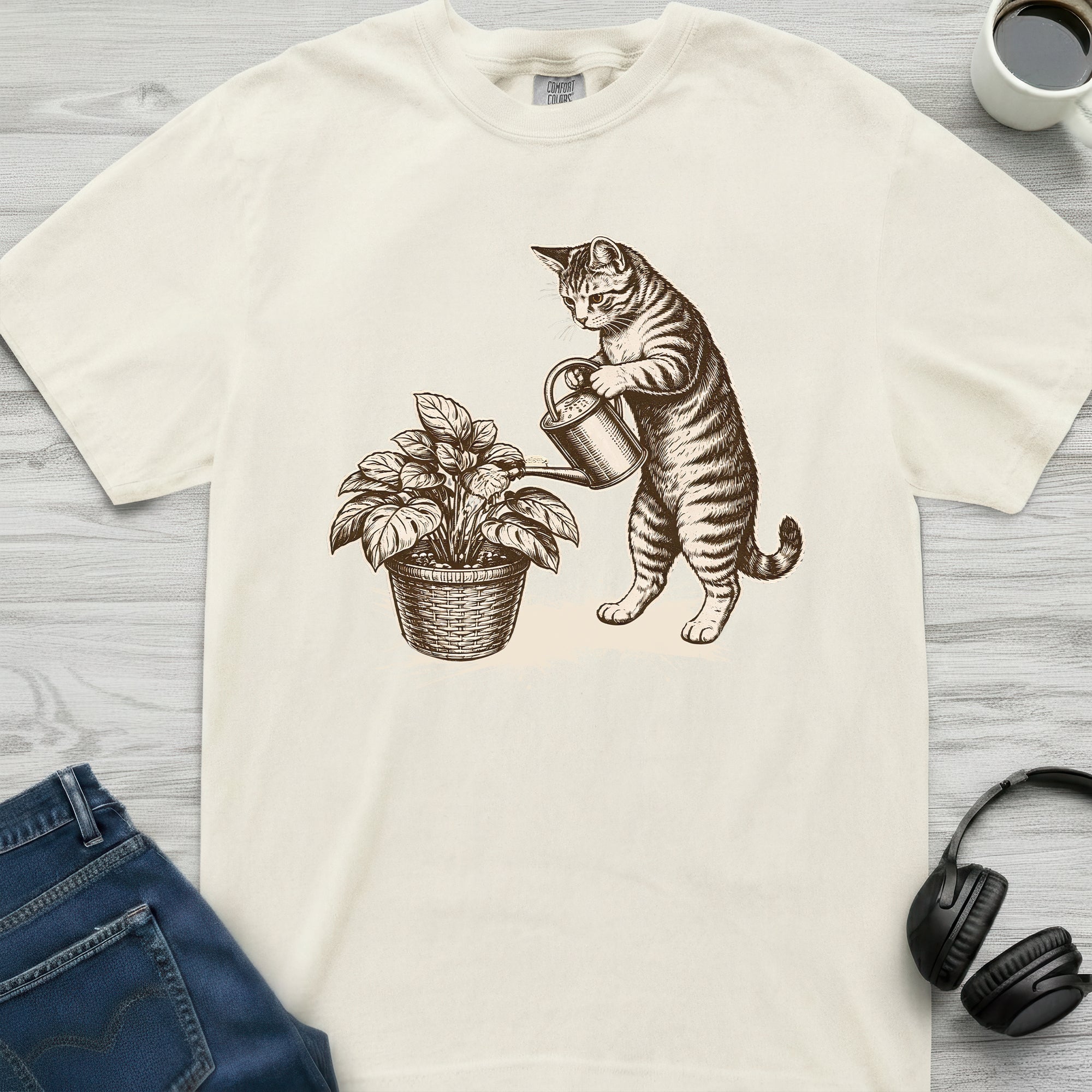 Houseplant Cat T-Shirt