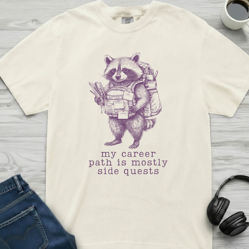 Side Quest Raccoon T-Shirt
