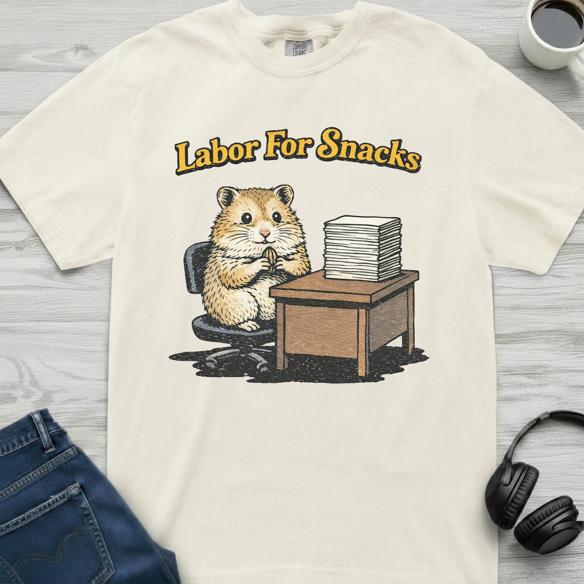 Labor For Snacks Hamster T-Shirt
