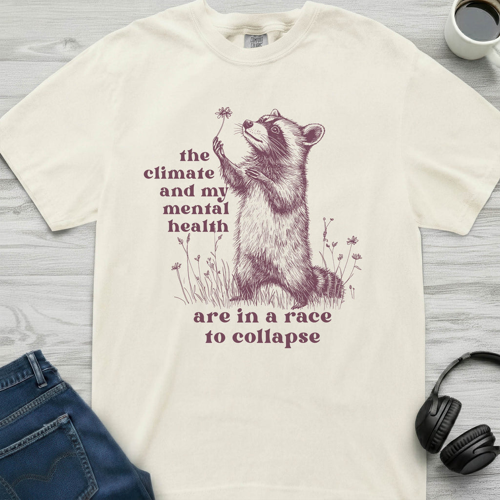 Global Warming Raccoon T-Shirt