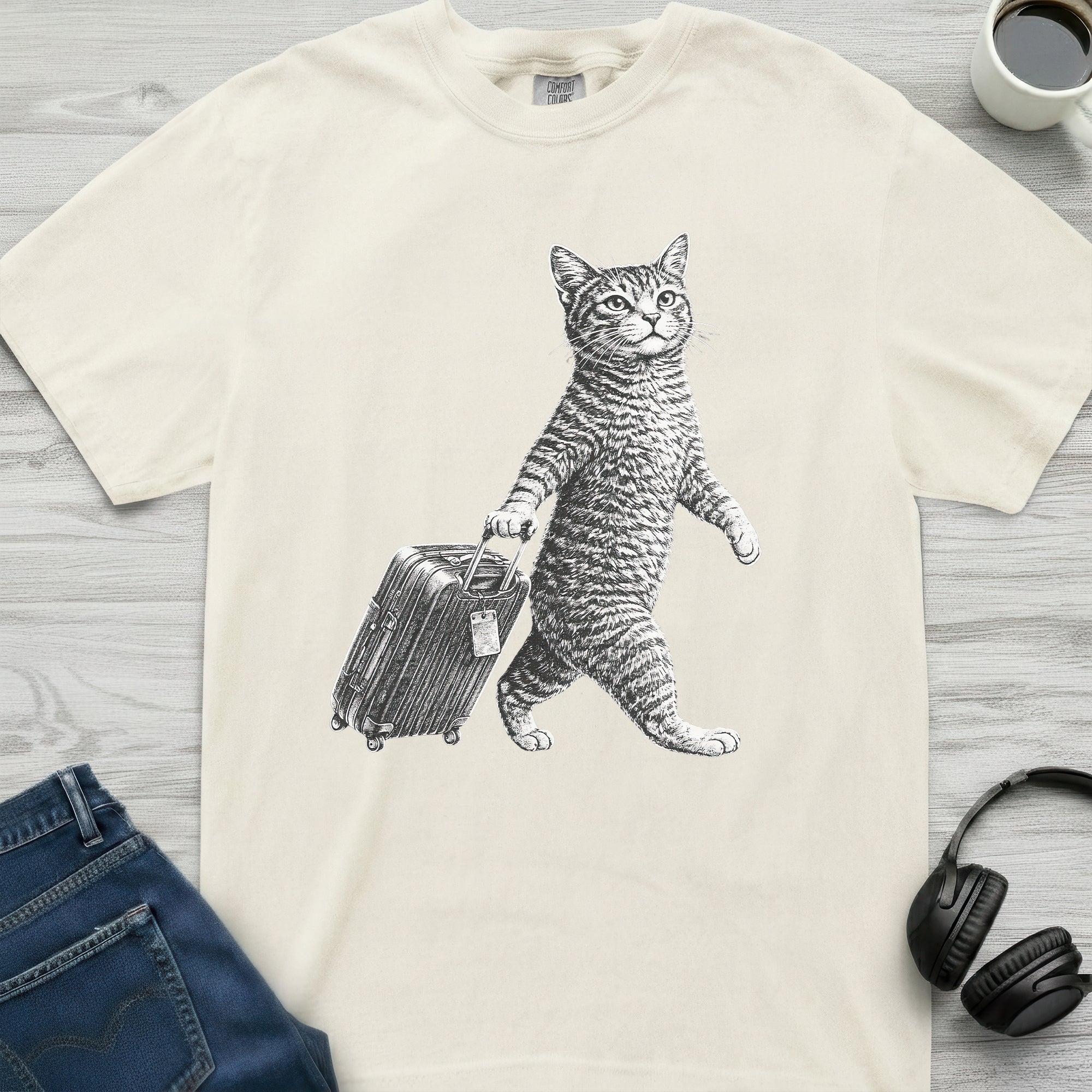 Cat Luggage T-Shirt