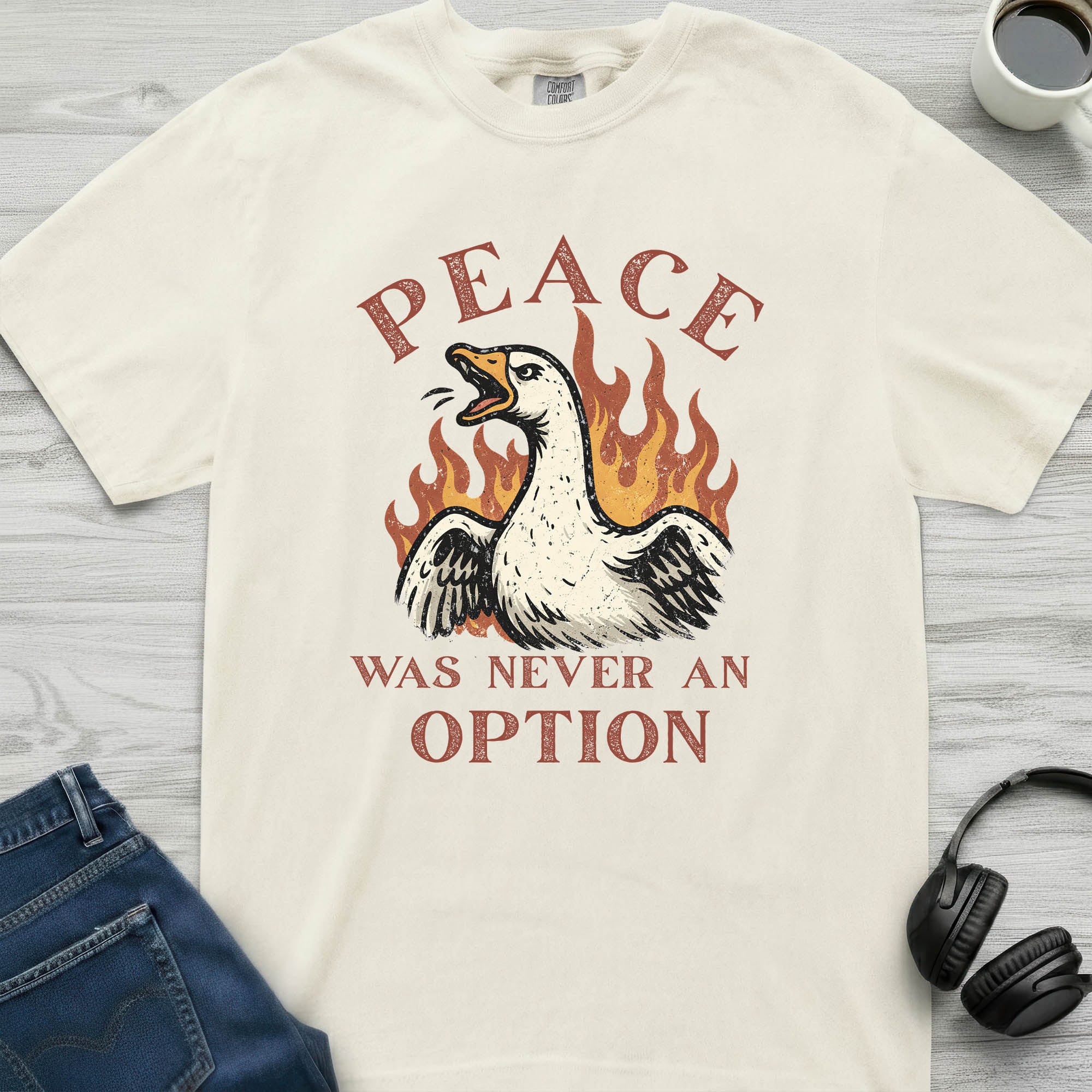 No Peace Goose T-Shirt