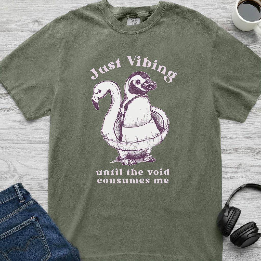Vibes and Voids Penguin T-Shirt