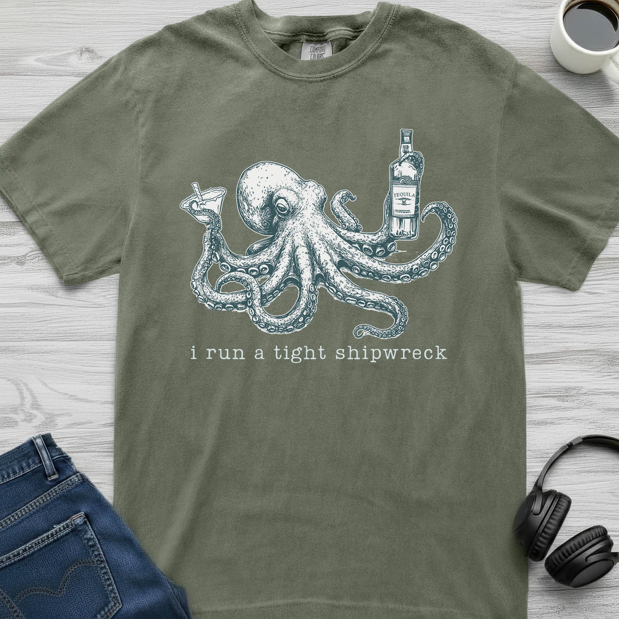 Octopus Shipwreck T-Shirt