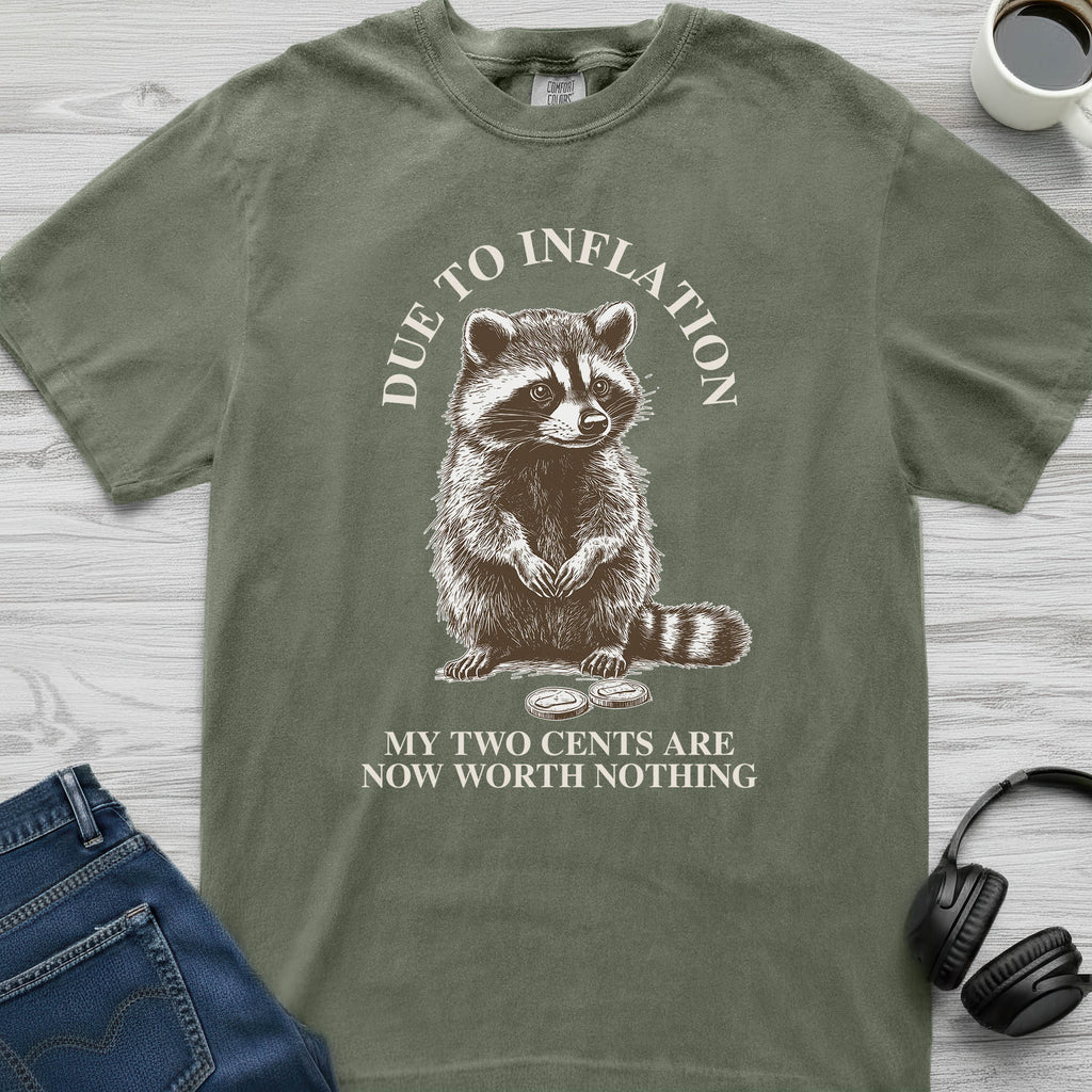 Two Cents Raccoon T-Shirt