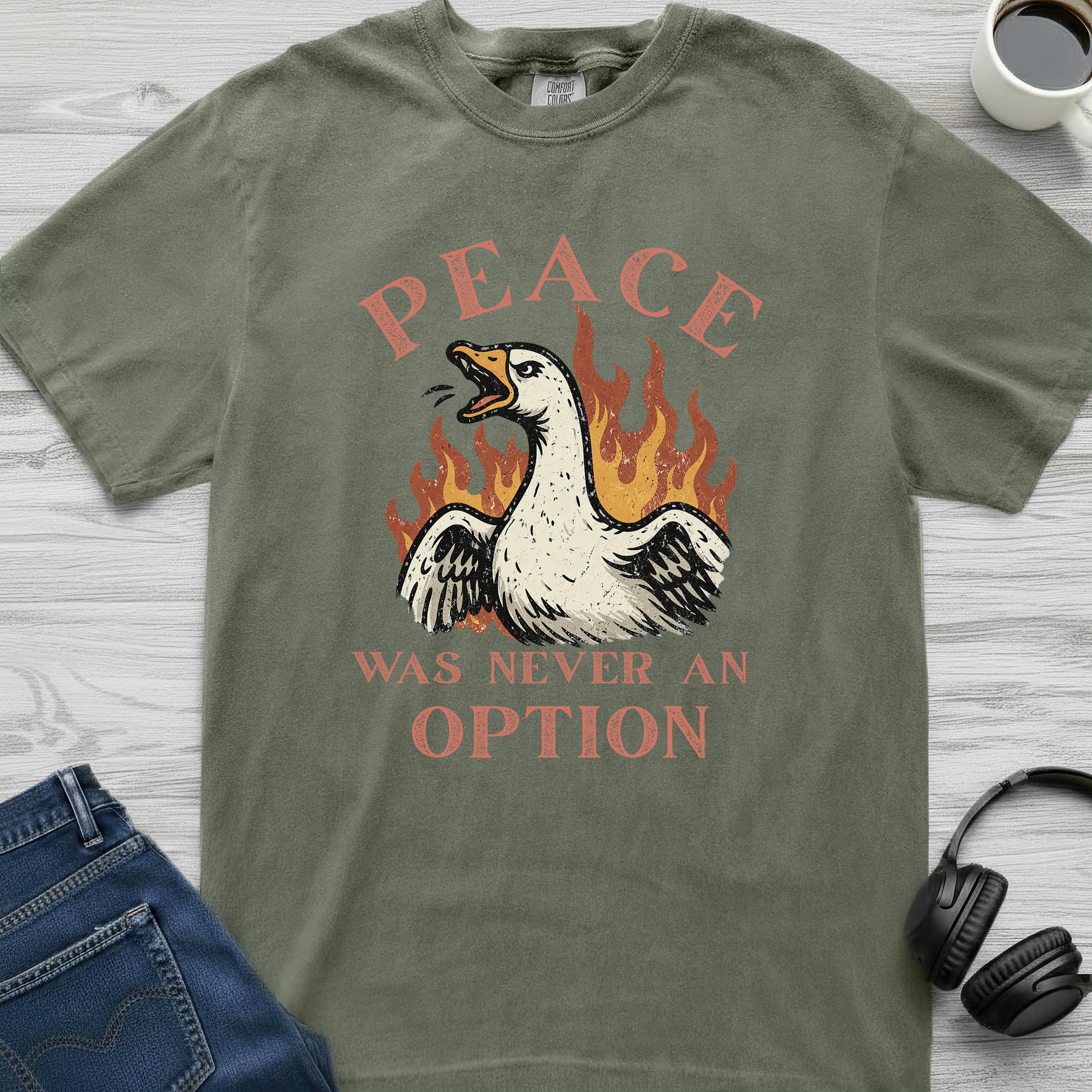 No Peace Goose T-Shirt