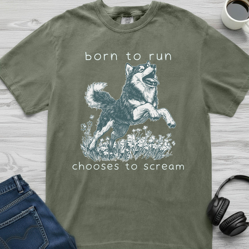 Born To Run Husky T-Shirt