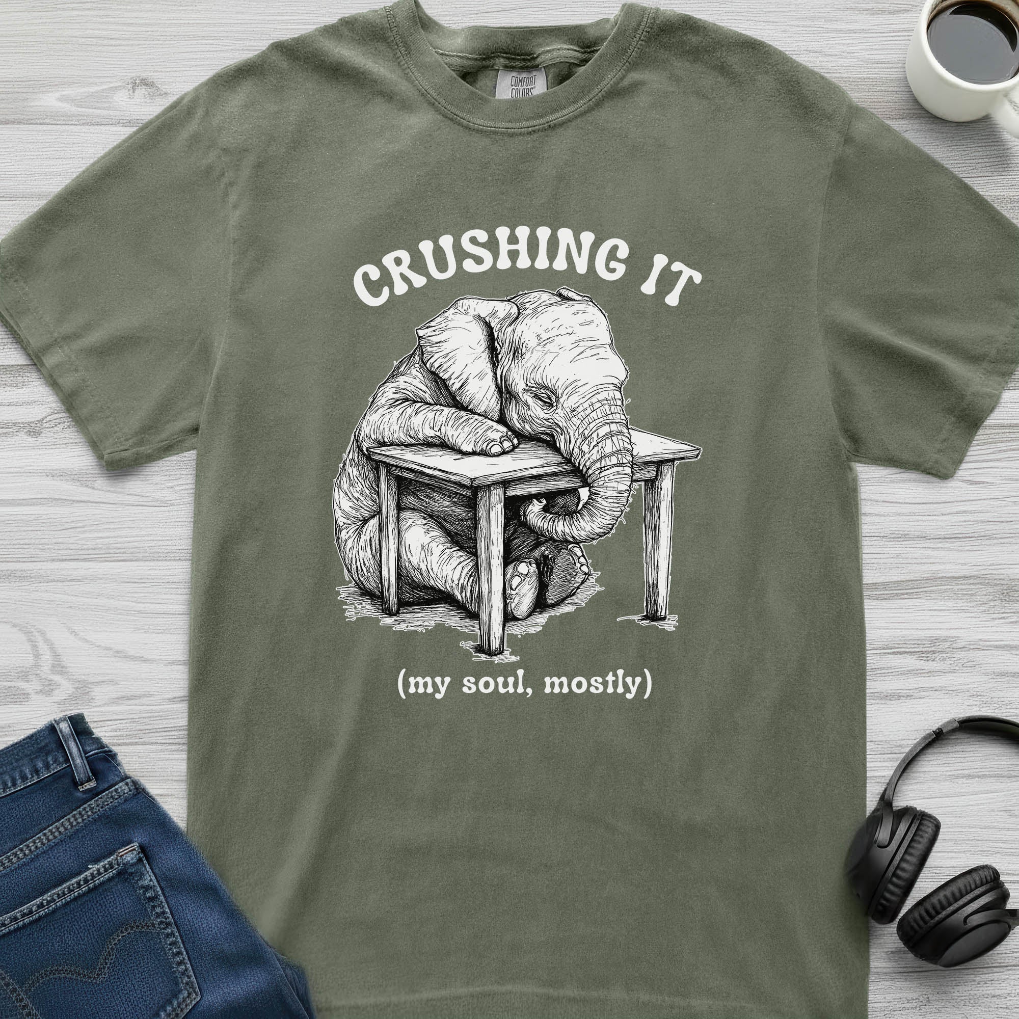 Crushing It Elephant T-Shirt