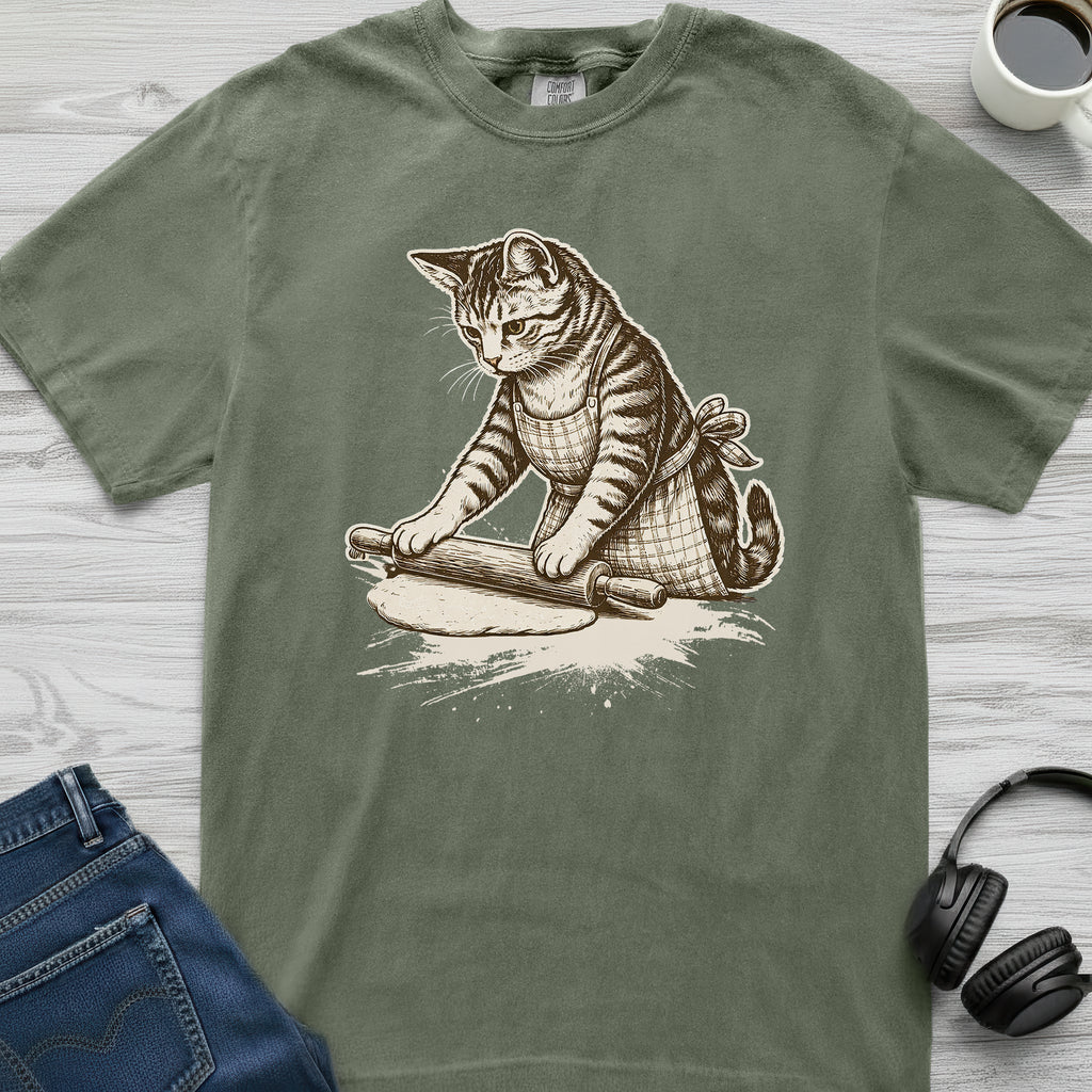 Rolling Dough Cat T-Shirt