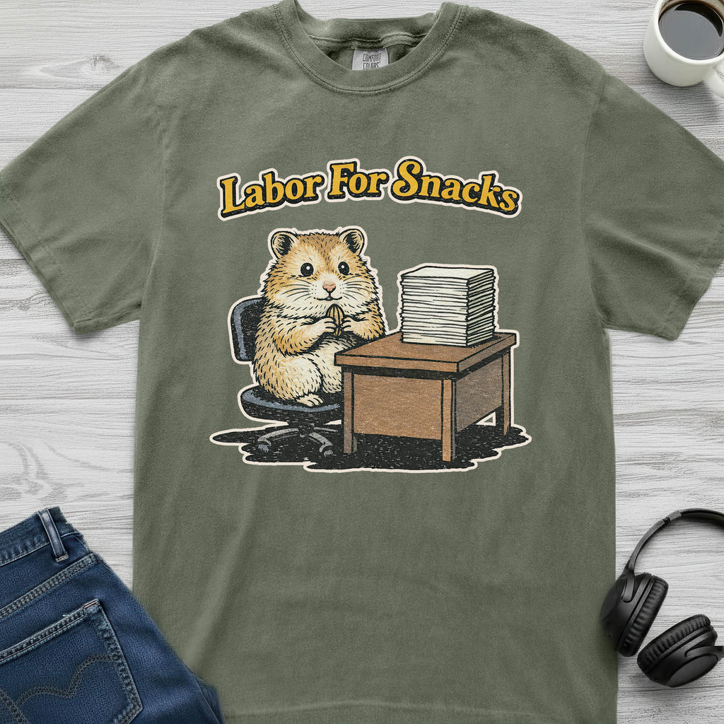 Labor For Snacks Hamster T-Shirt