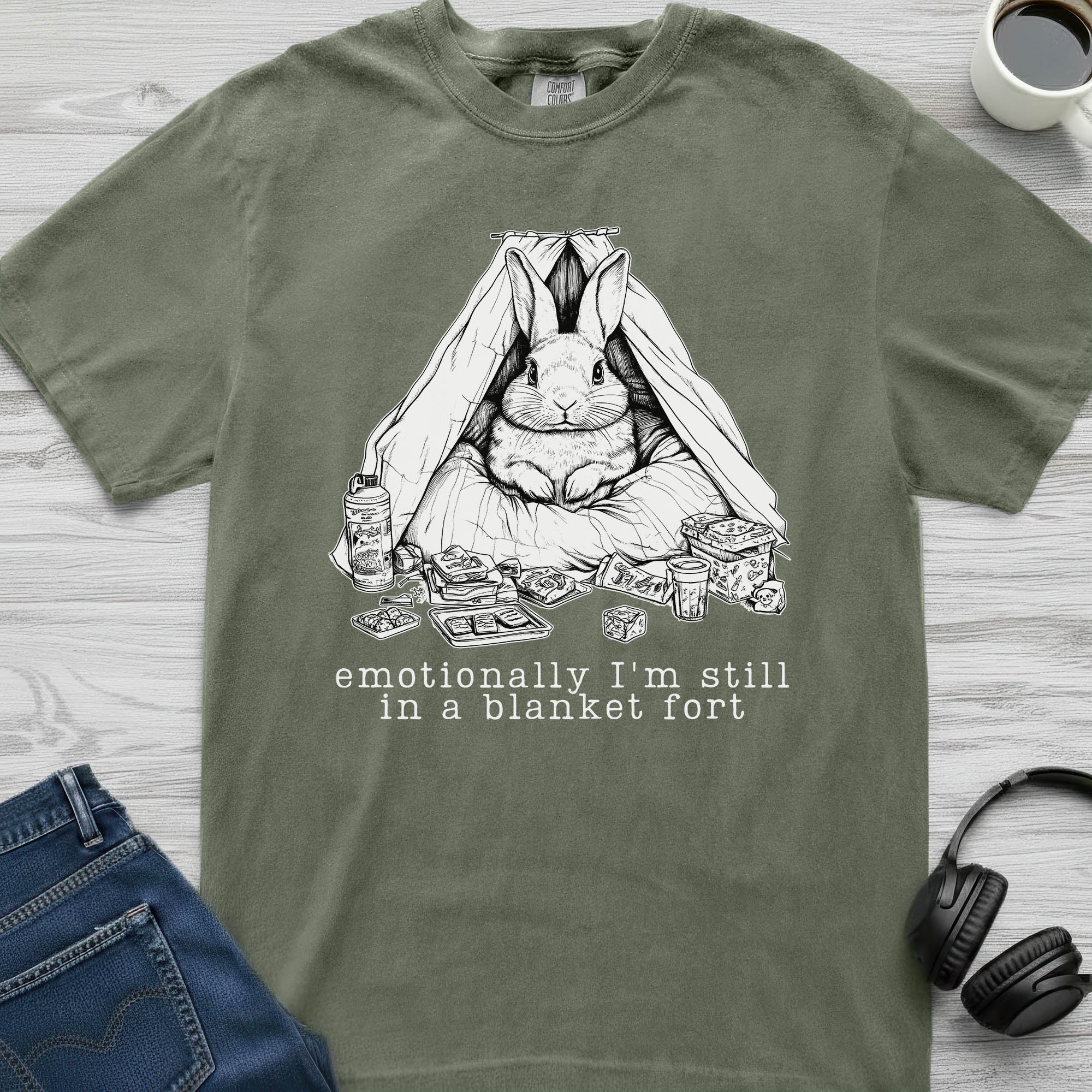 Blanket Fort Rabbit T-Shirt