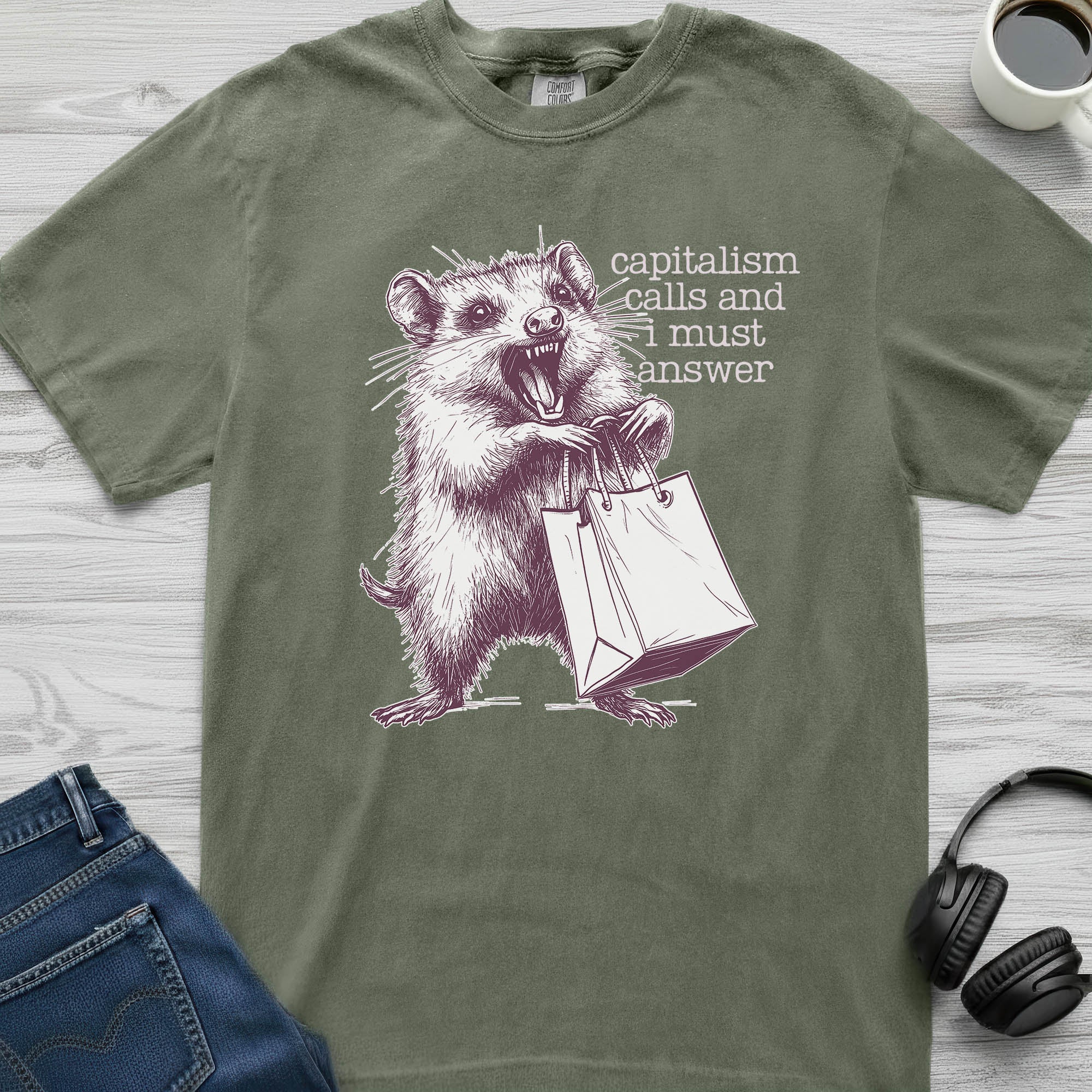 Capitalism Possum T-Shirt