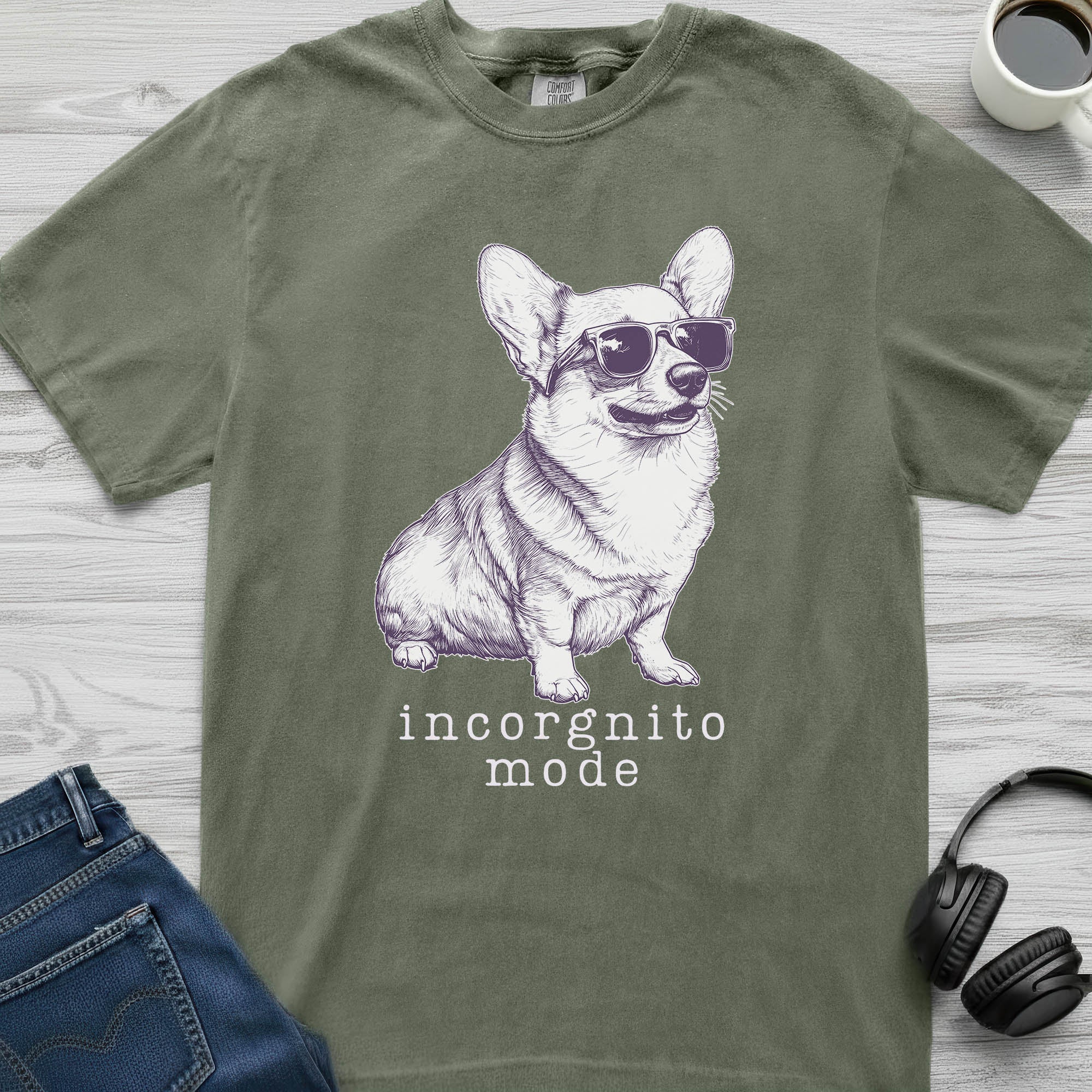 Incognito Corgi T-Shirt