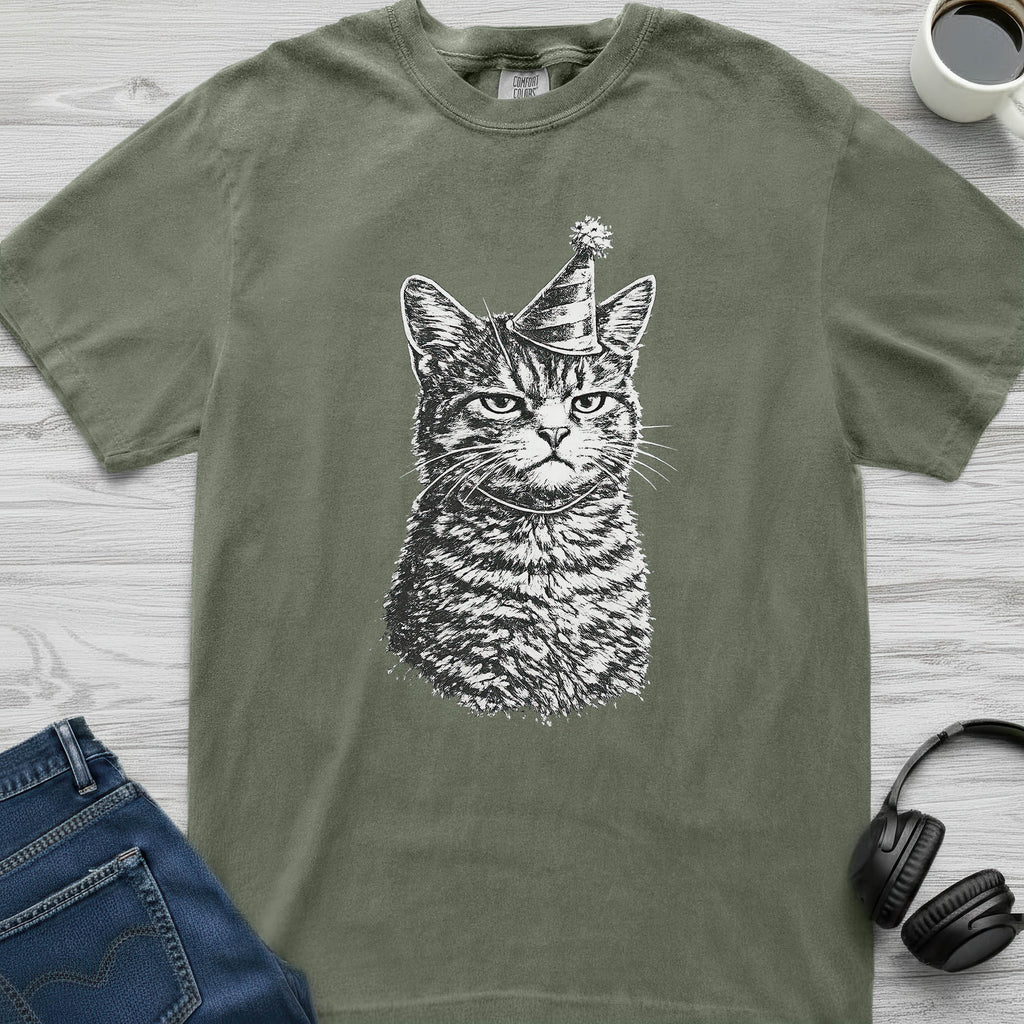 Grumpy Party Cat T-Shirt