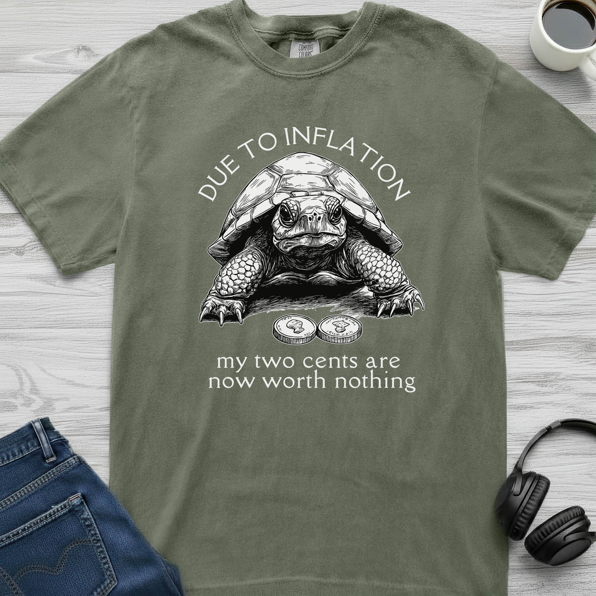 Two Cents Tortoise T-Shirt