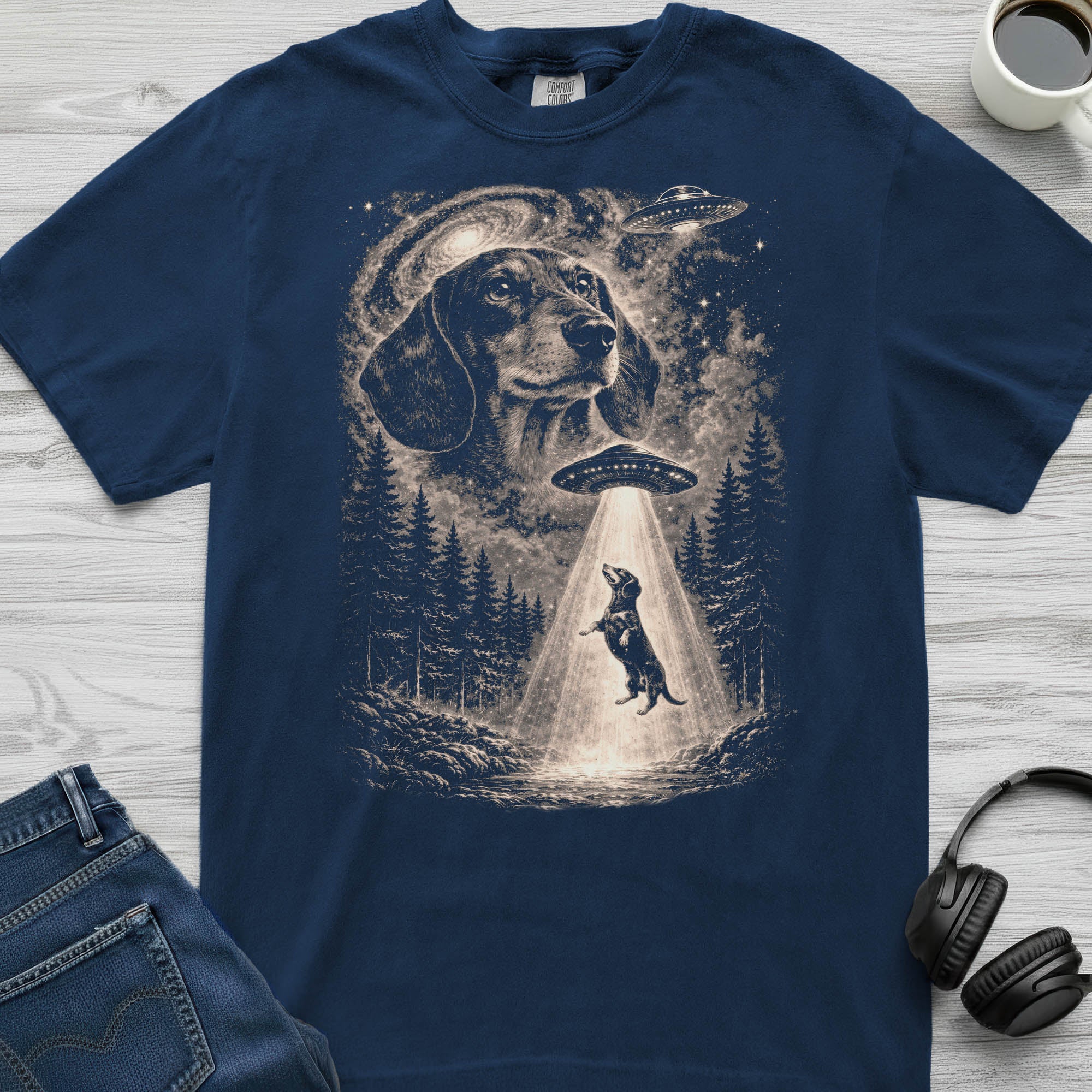 Dachshund UFO T-Shirt