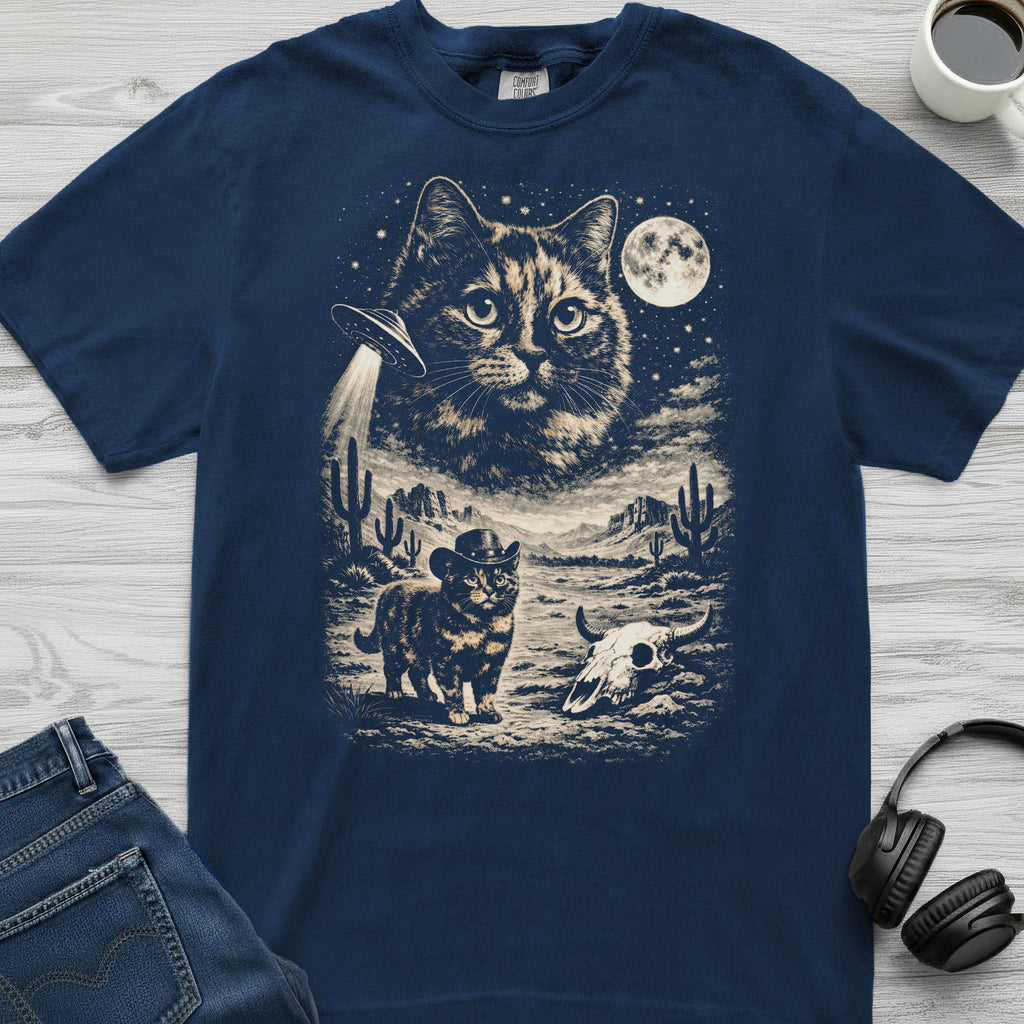 Tortoiseshell Cat Cowboy T-Shirt