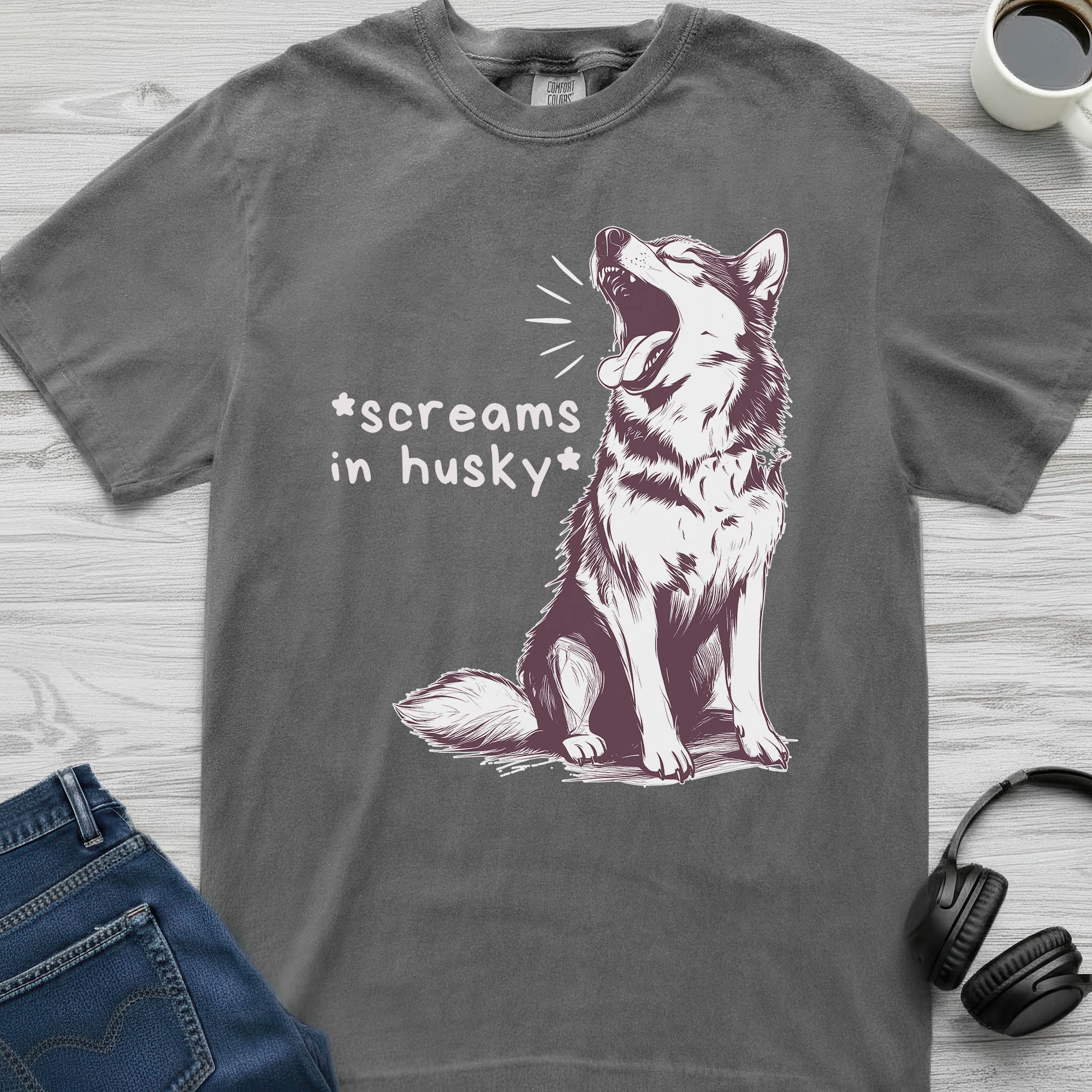 Screaming Husky T-Shirt