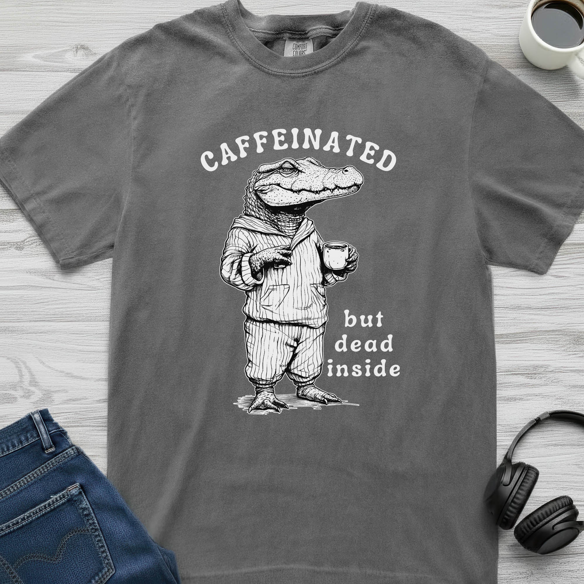 Caffeinated Crocodile T-Shirt