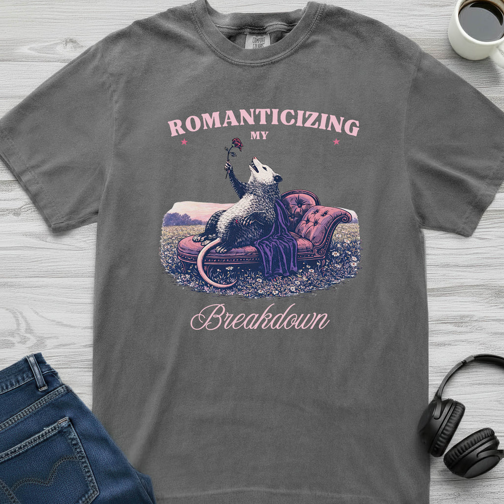 Romantic Breakdown Possum T-Shirt