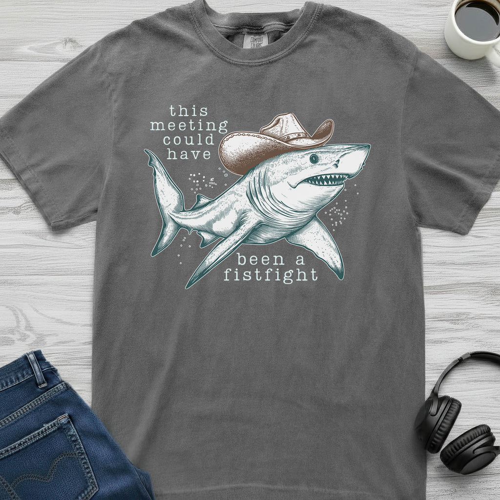 Meeting Fistfight Shark T-Shirt