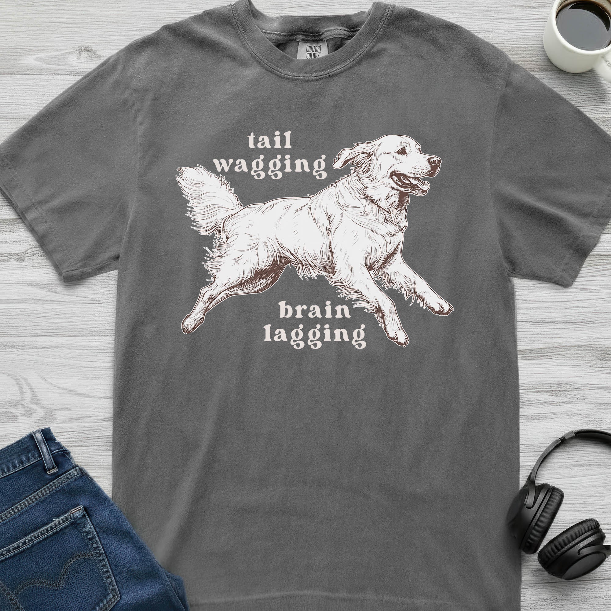Brain Lagging Golden Retriever T-Shirt