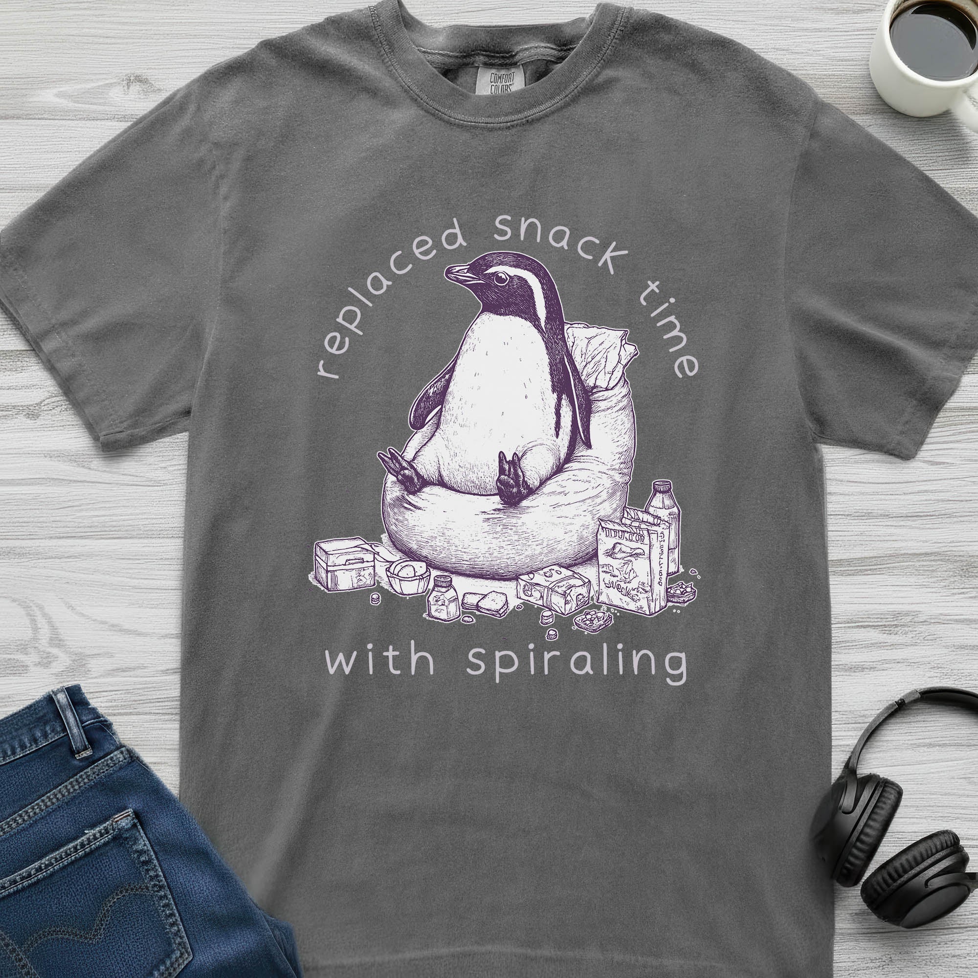 Snack Time Penguin T-Shirt