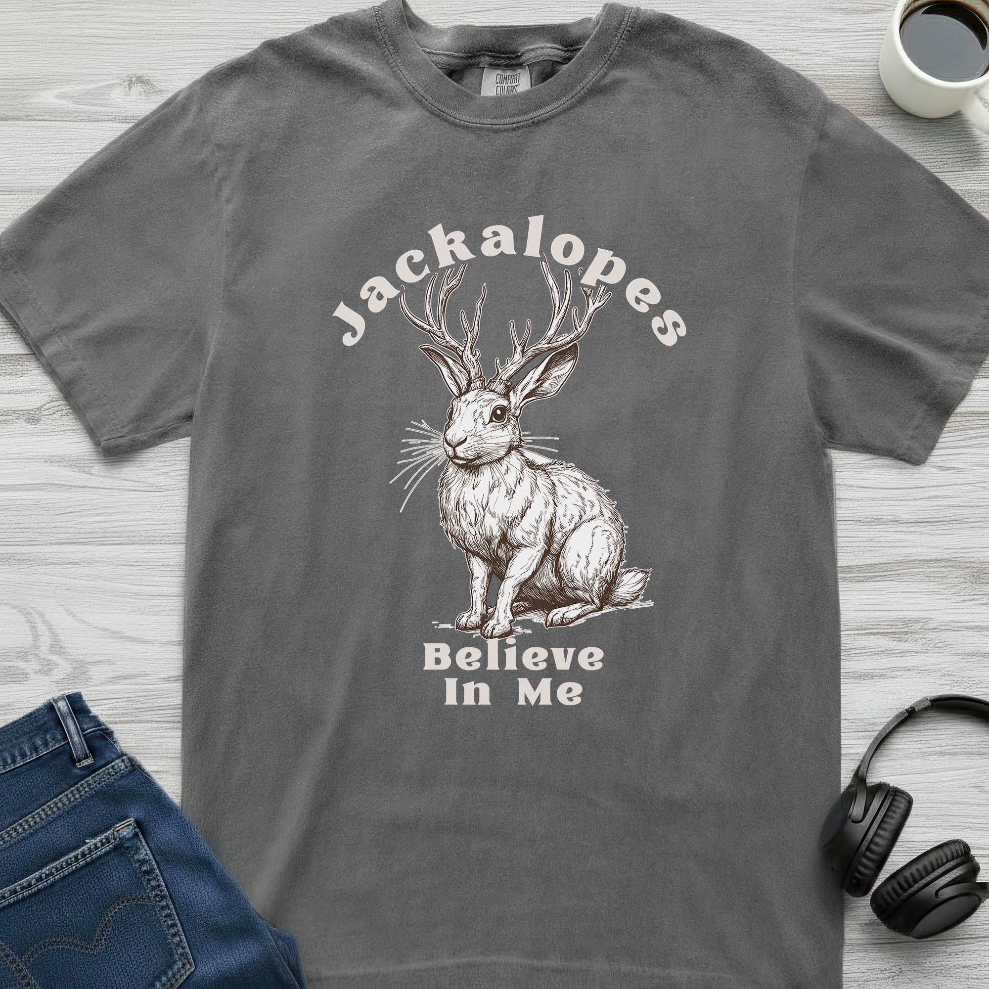 Jackalope Believes T-Shirt