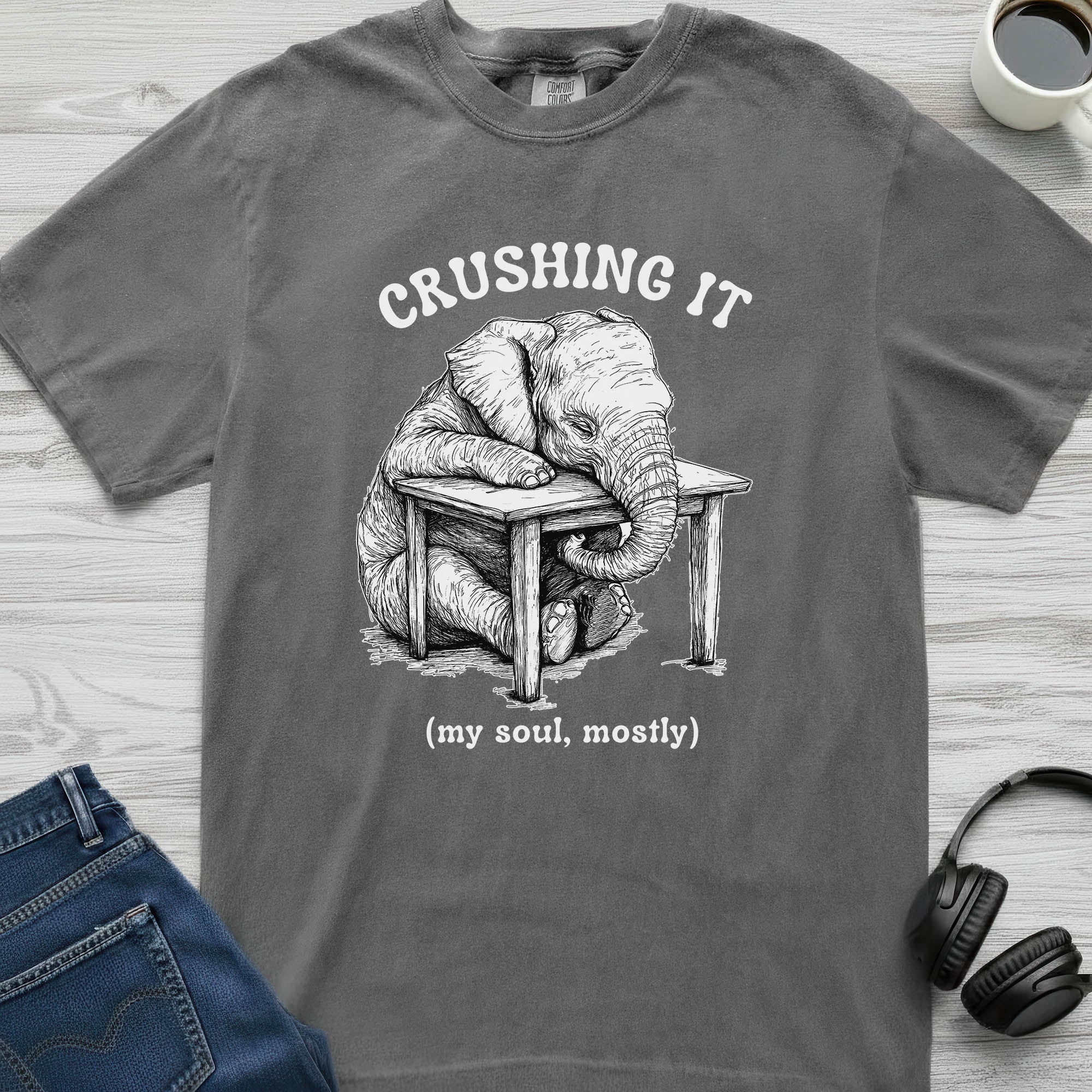 Crushing It Elephant T-Shirt