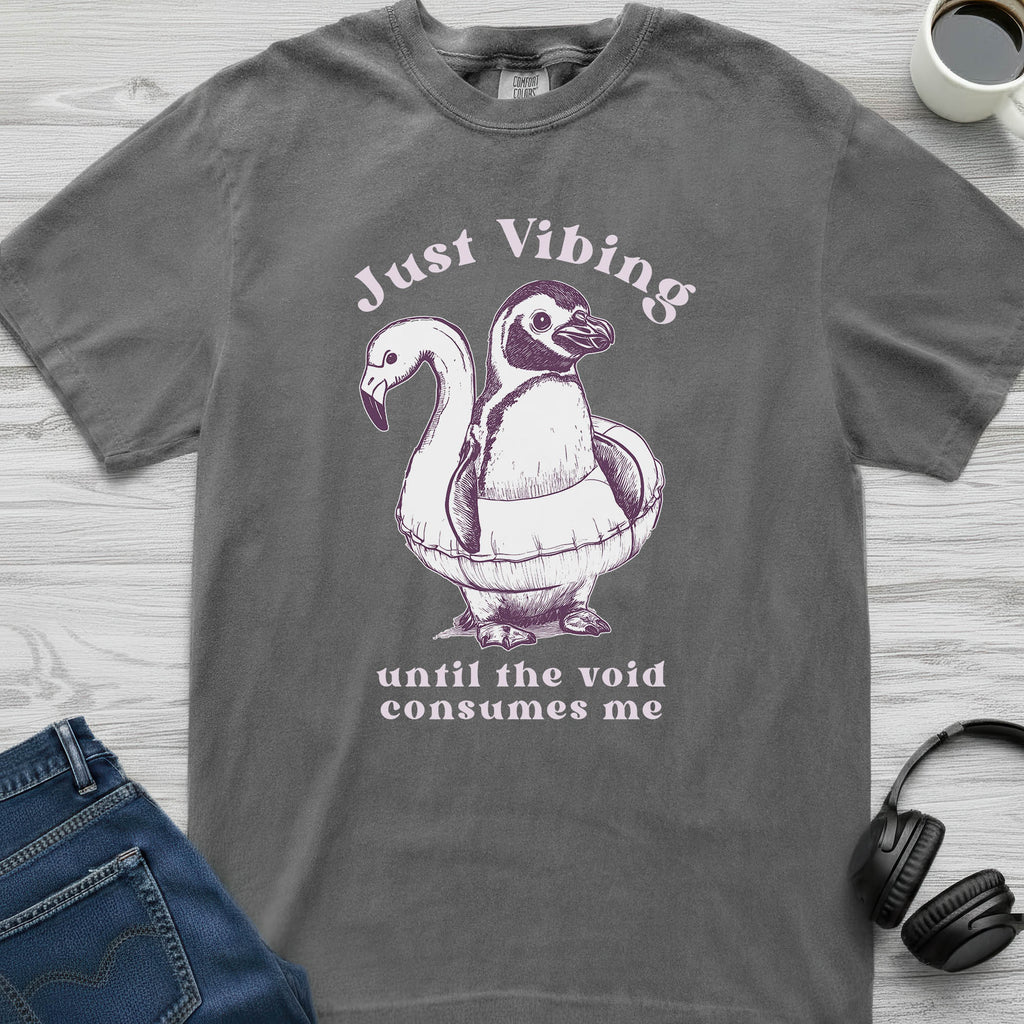 Vibes and Voids Penguin T-Shirt